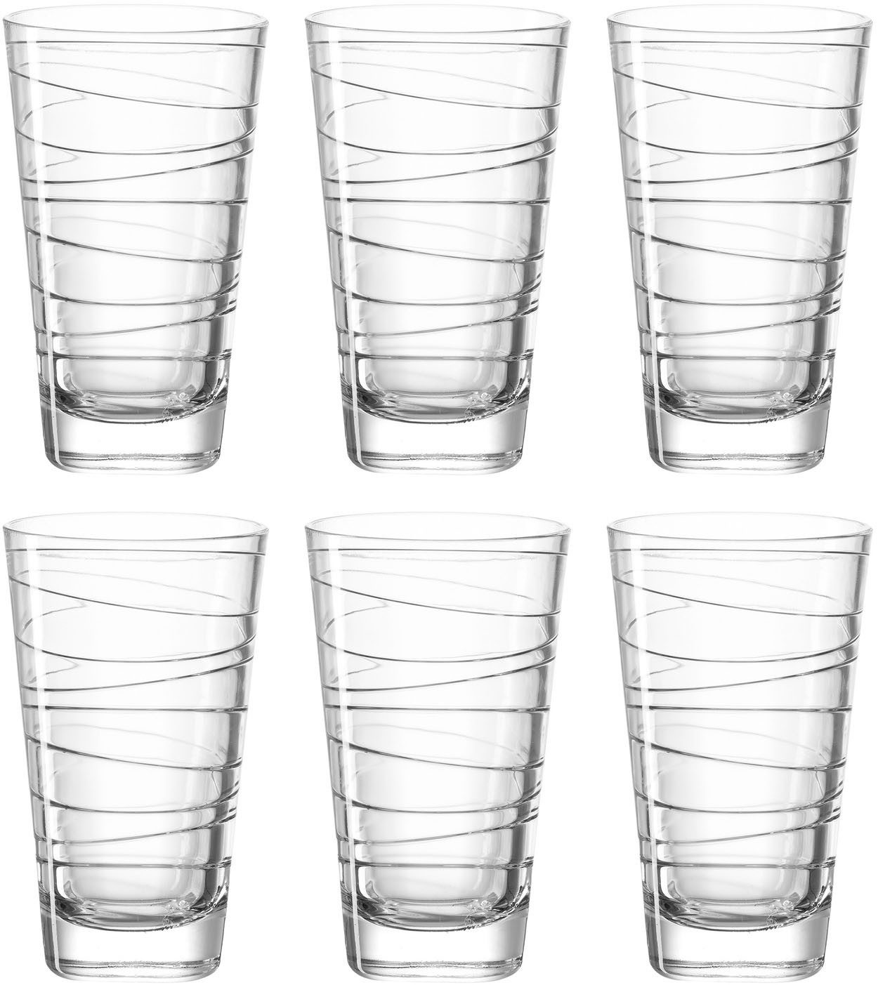 LEONARDO Longdrinkglas Vario 280 ml(set, 6-delig)