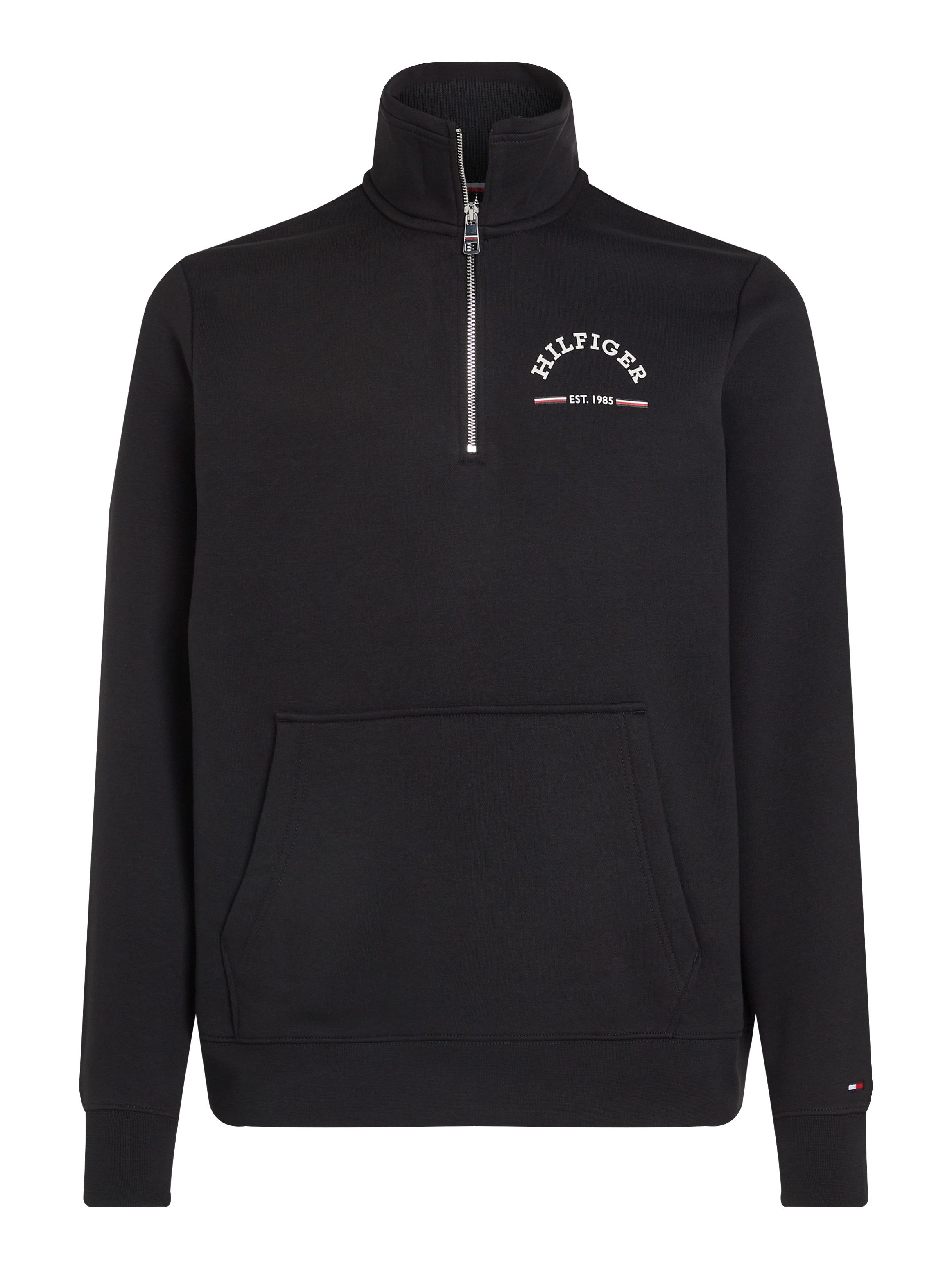 Tommy Hilfiger Sweatshirt ROUNDALL STAND COLLAR ZIP met staande kraag en ritssluiting