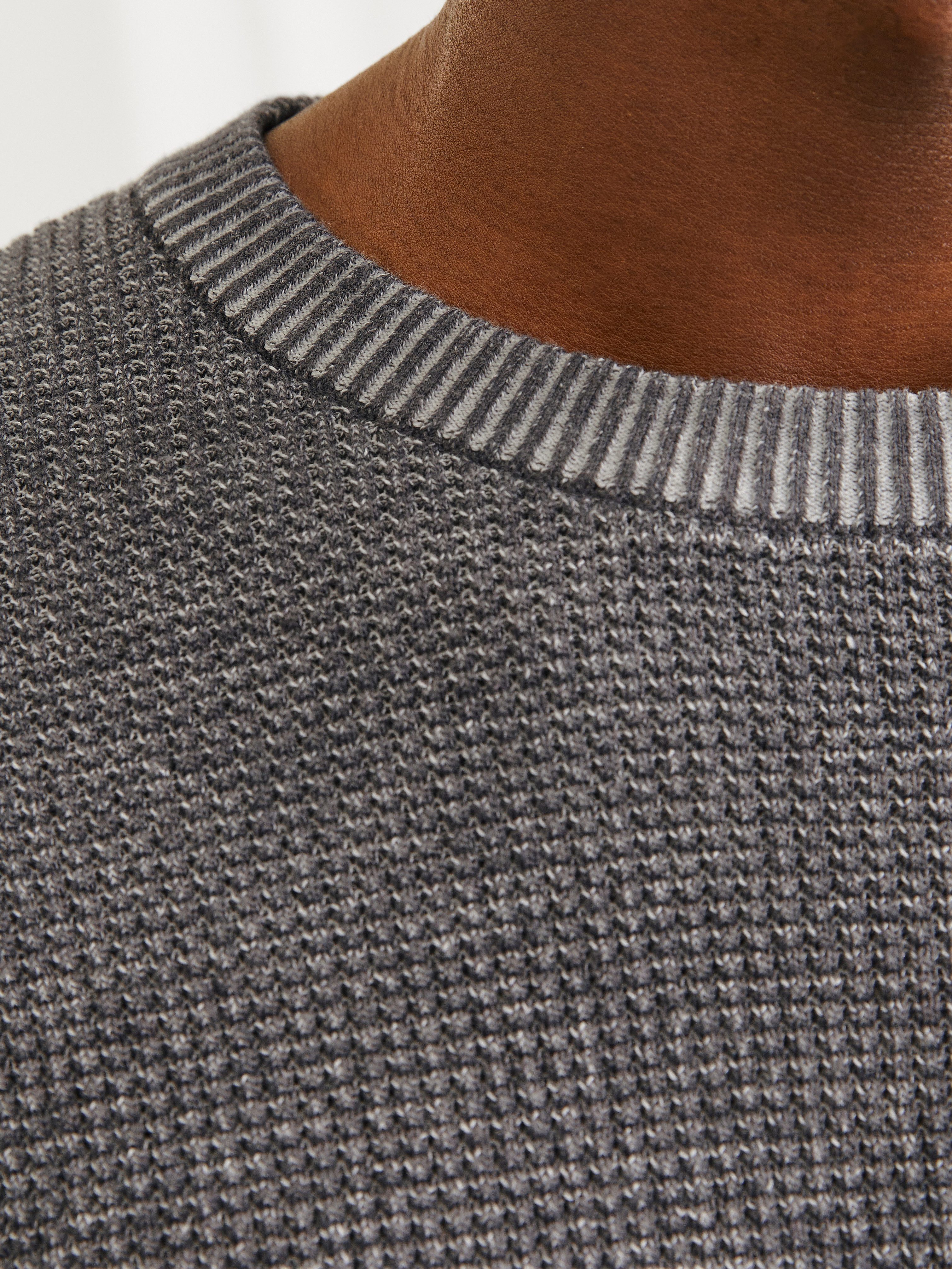 Jack & Jones Gebreide trui JJWALTER KNIT RELAXED CREW NECK