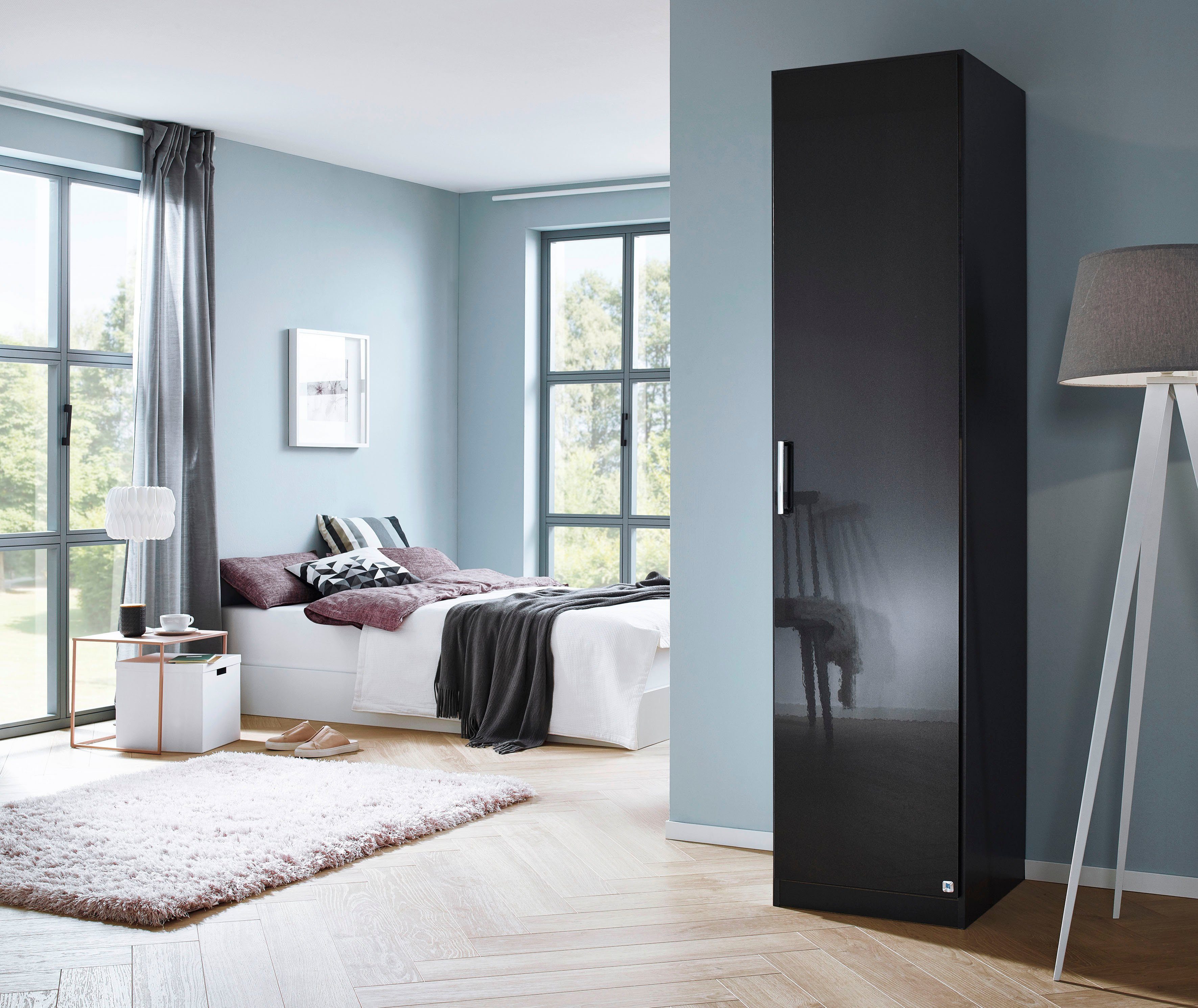 rauch Draaideurkast Kledingkast kast garderobe garderobekast HOMBURG in 2 breedtes met moderne hoogglans front made in germany