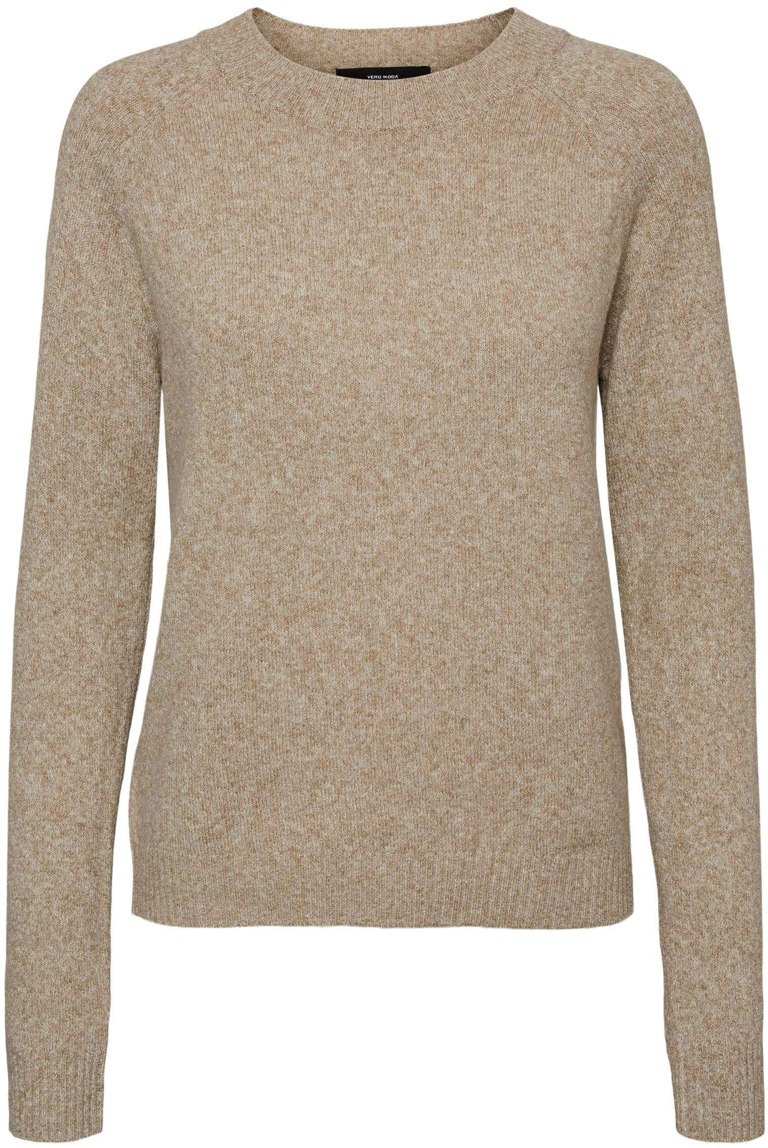 Vero Moda Trui met ronde hals VMDOFFY in gemêleerde look