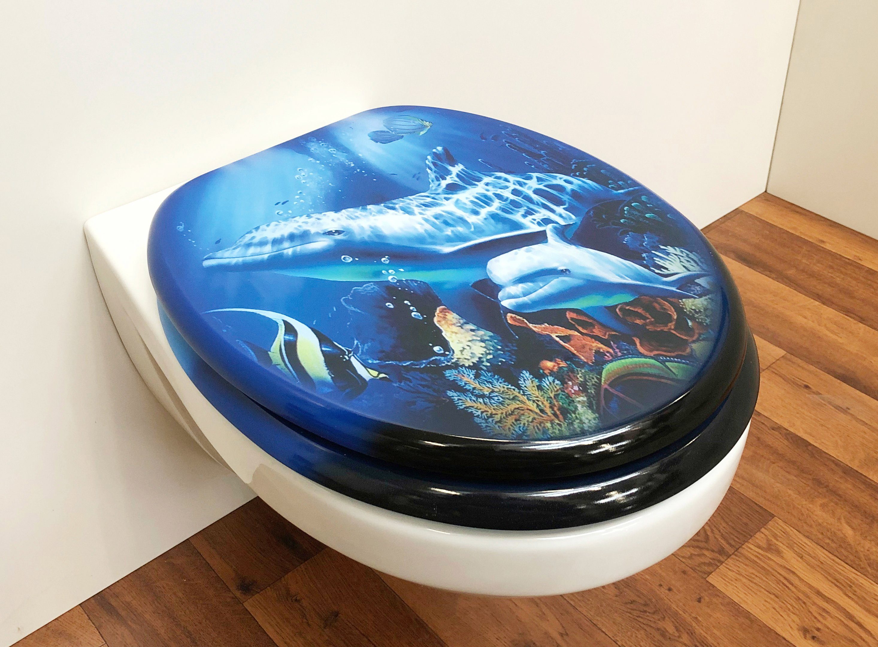 ADOB Toiletzitting Dolfijn geschikt voor alle gebruikelijke toiletten