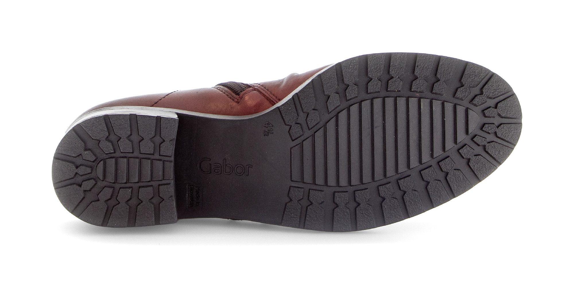 Gabor Laarsjes Tunis , blokhak, enkellaarsjes, decoratieve ritssluiting buiten, wijdte g (=wijd)