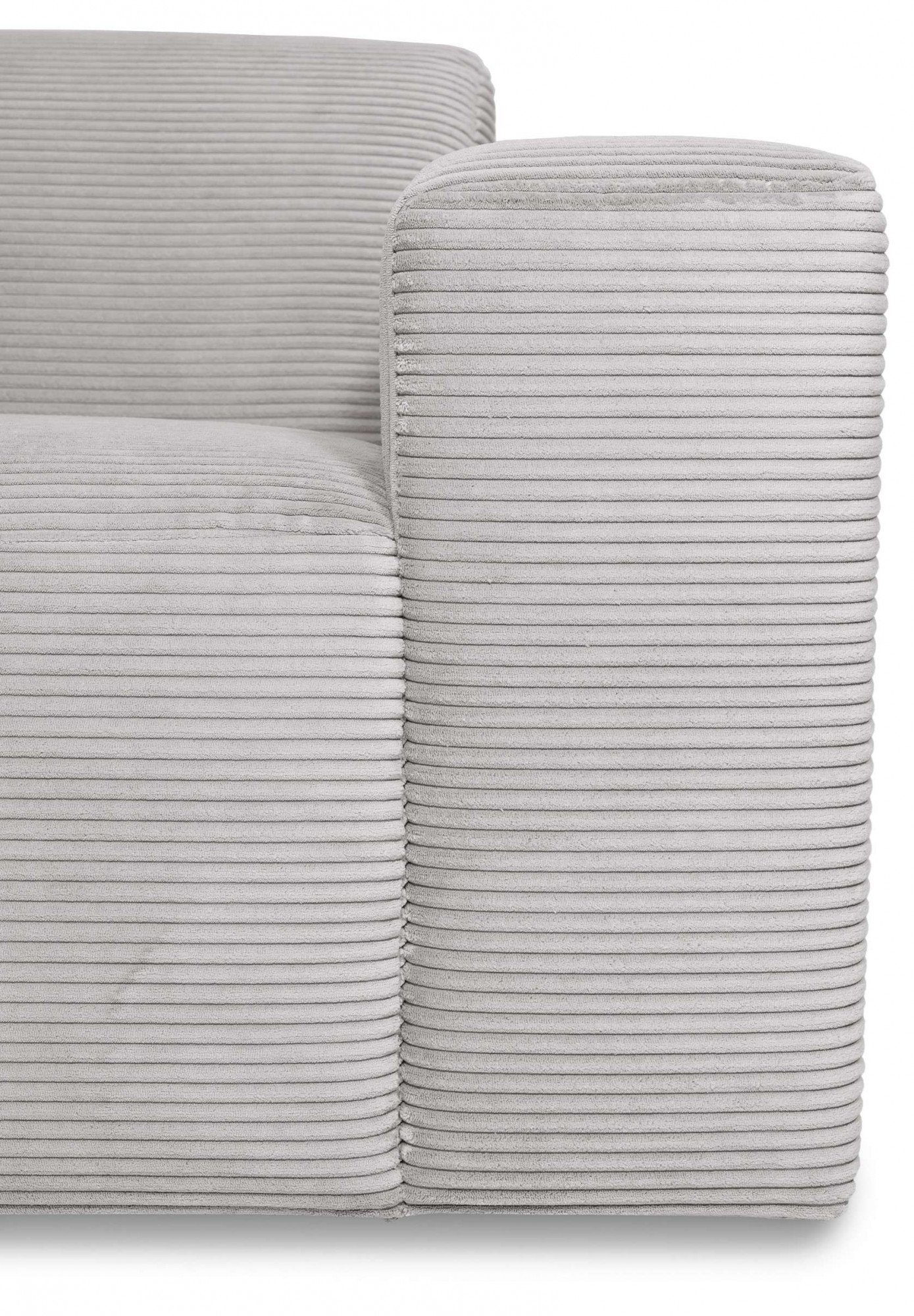 INOSIGN Hoekbank Koa, 228 cm, L-vorm, modulair bankstel, webstof, cord Designbank, zachte lounge-zitcomfort, golfondersteuning, tot aan de vloer