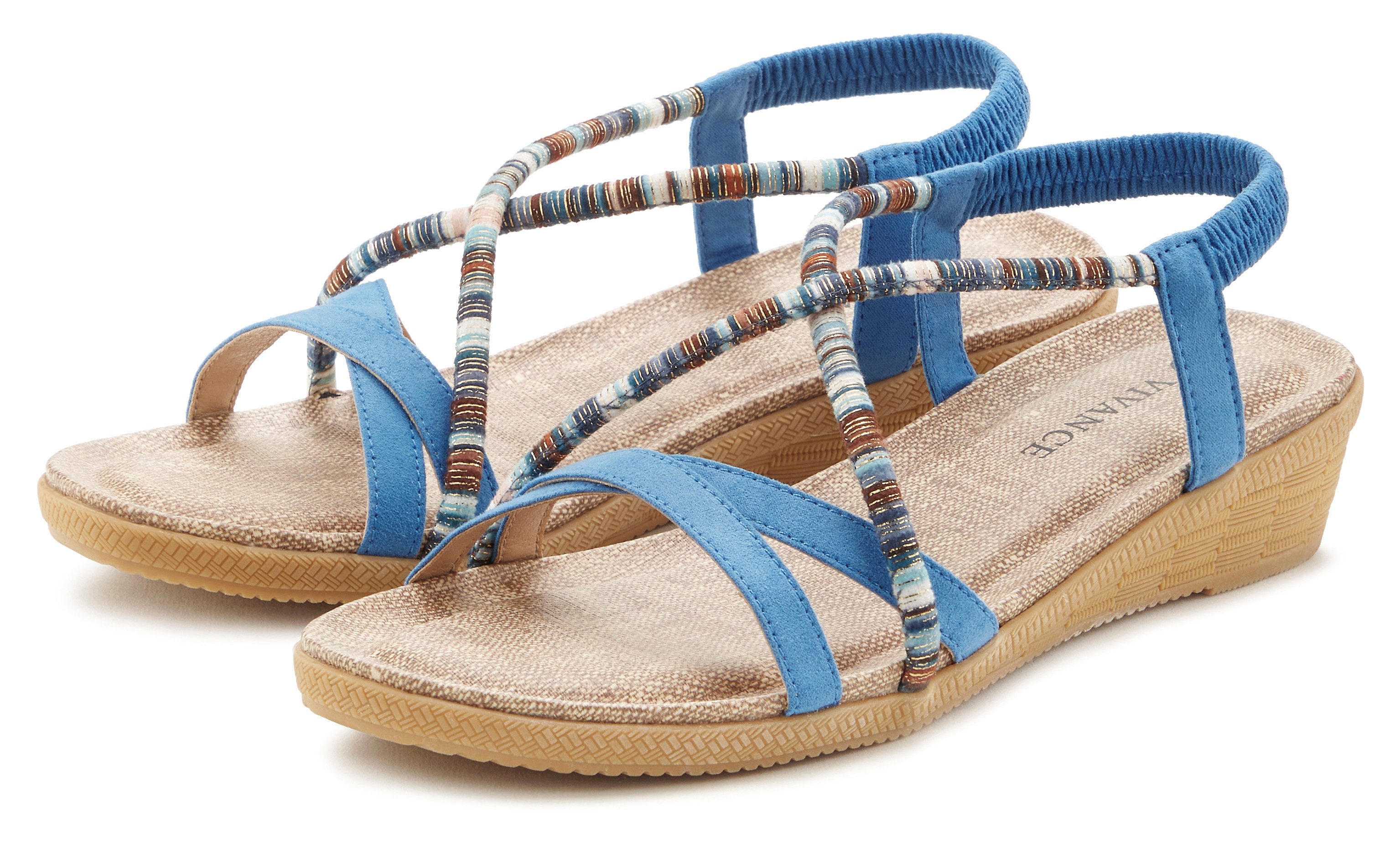 Vivance Sandalen met subtiele sierdetails, sandaal, zomerschoen vegan