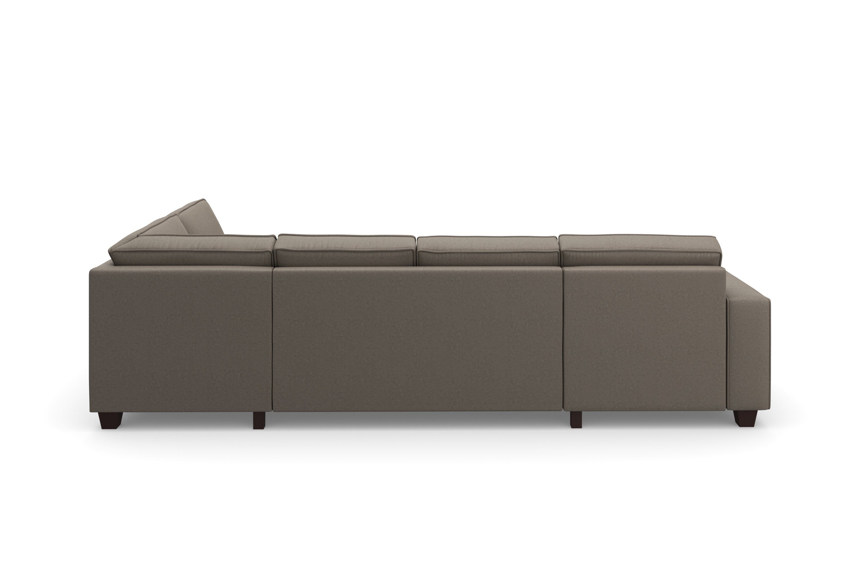 Home affaire Zithoek County U-model naar keuze ottomane links of rechts, met binnenveringsinterieur (3-delig)