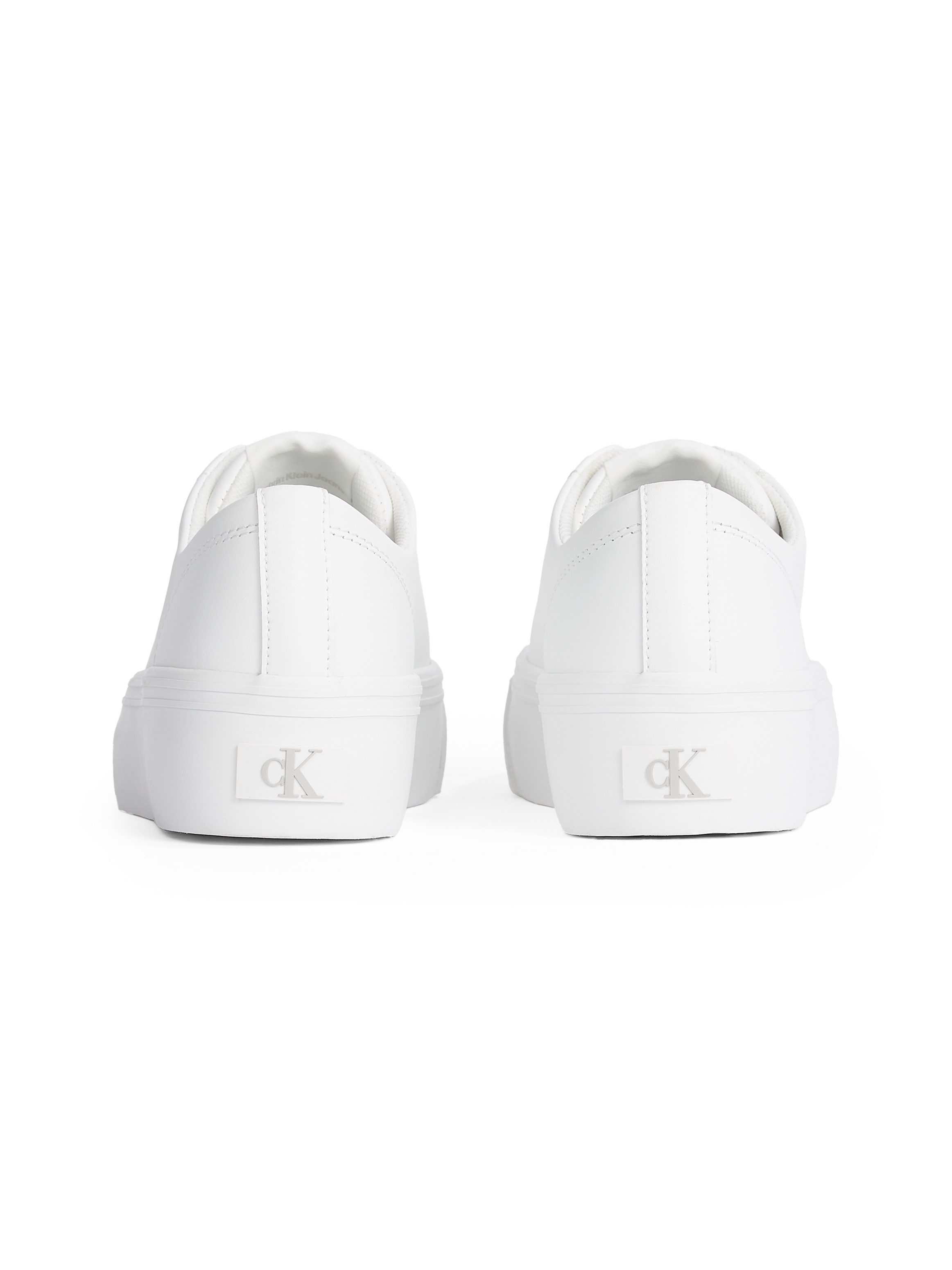 Calvin Klein Plateausneakers VULC FLATFORM LOW MG LTH , veterschoenen, lage schoen, vrijetijdsschoen in klassieke look