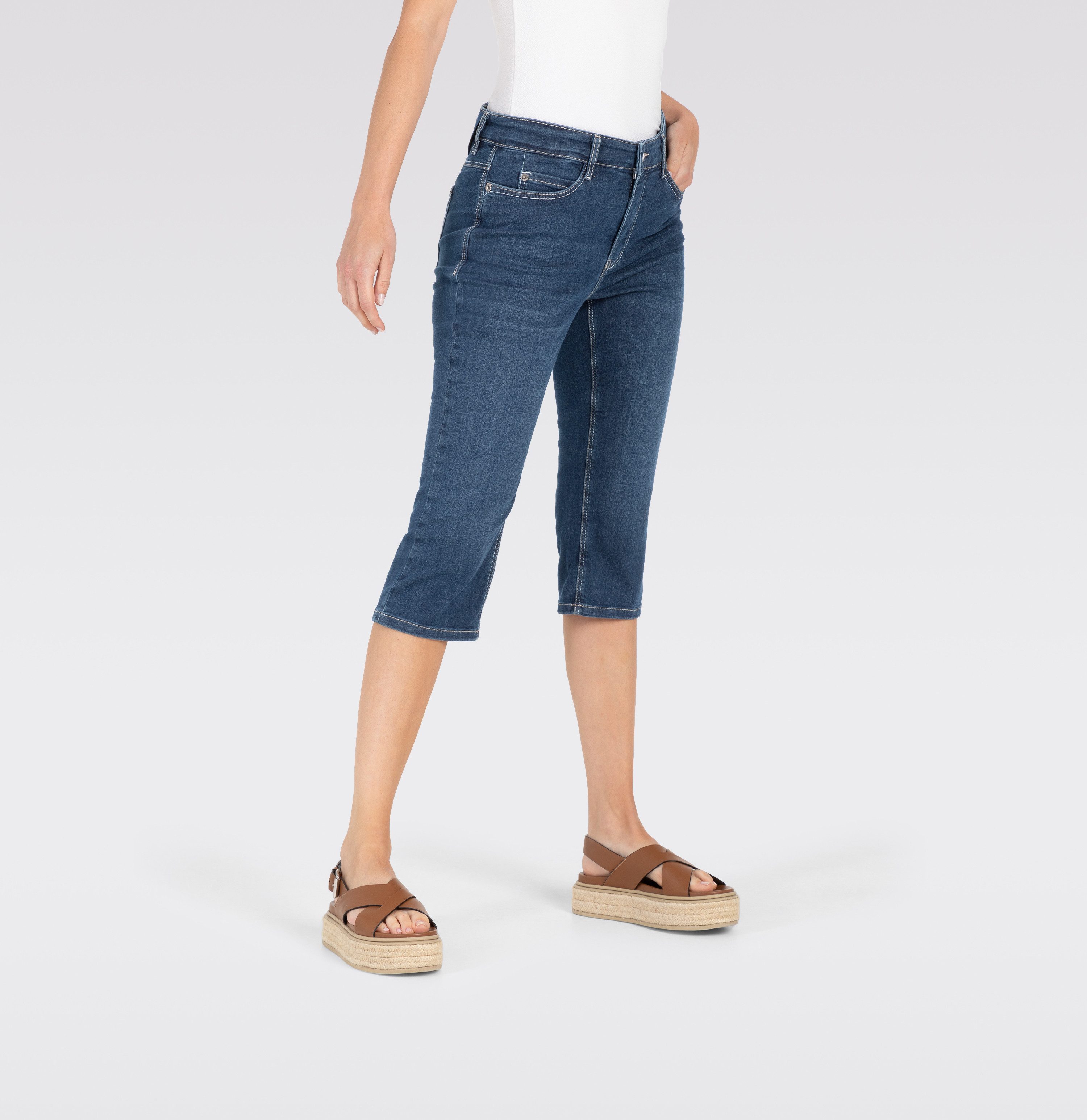 MAC Capri jeans Dream-Sum Comfortabele pasvorm met omrolbare zoom