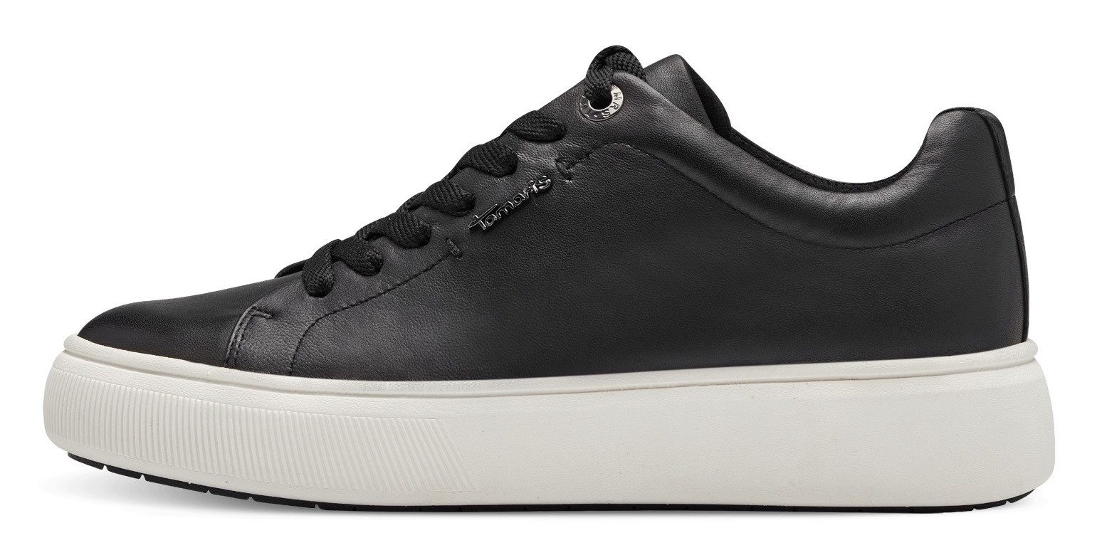 Tamaris Plateausneakers , vrijetijdsschoen, lage schoen, veterschoen met verwisselbare binnenzool