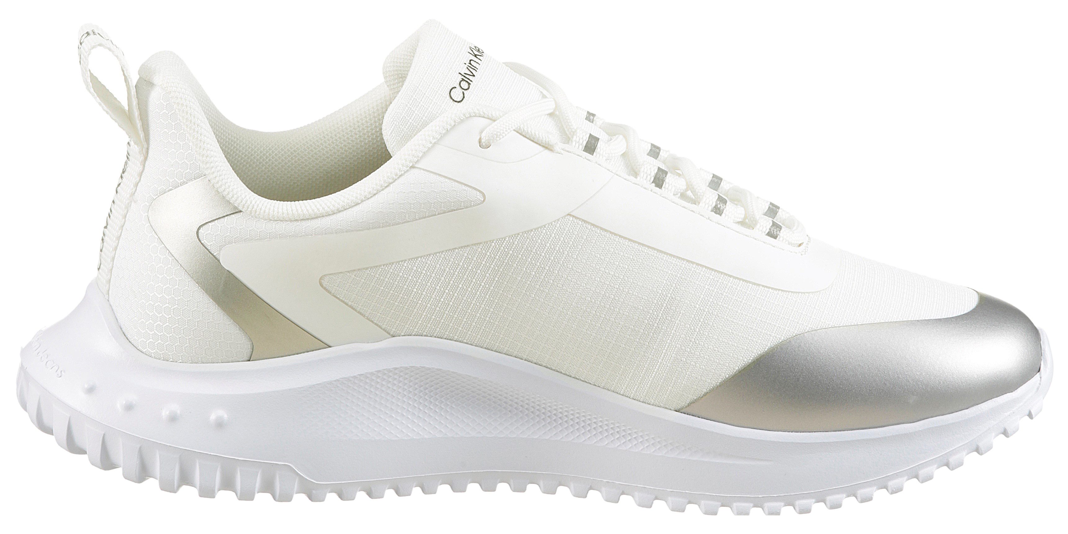 Calvin Klein Sneakers EVA RUNNER LOW LACE MIX ML WN vrijetijdsschoen, lage schoen, veterschoen met lichte loopzool