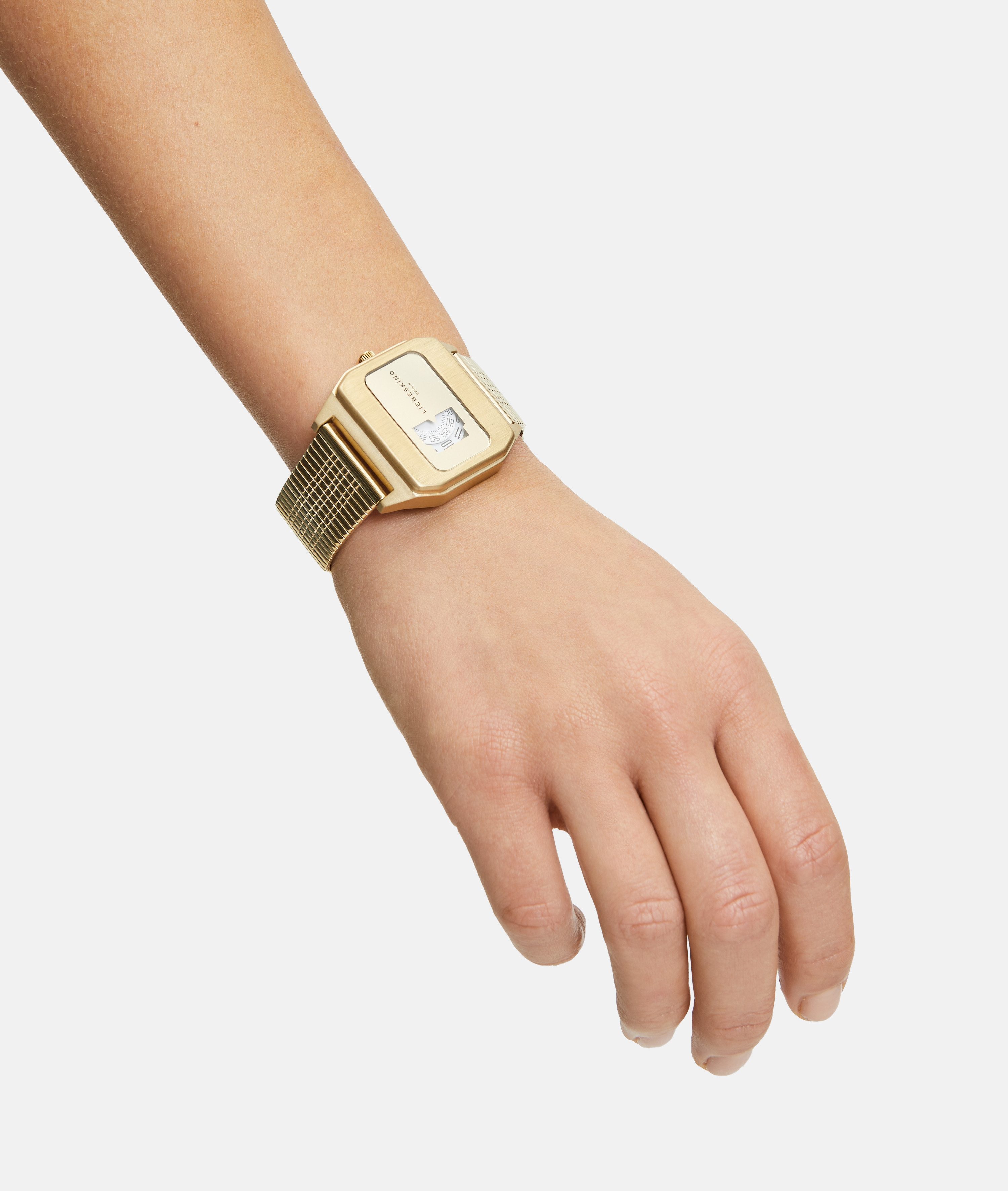 Liebeskind Berlin Kwartshorloge Vinyl Vision Horloge, dameshorloge, stalen band, analoog