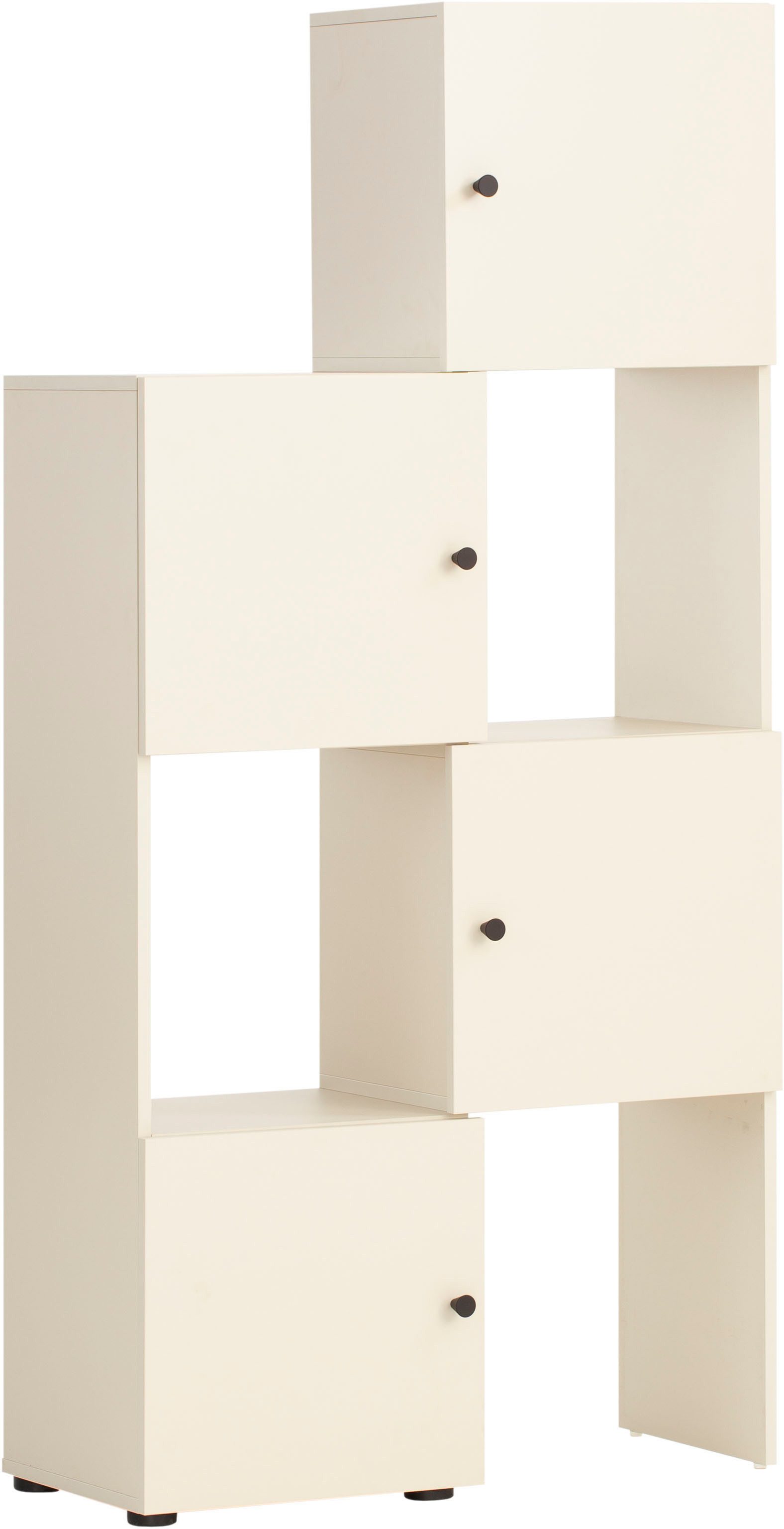 Schildmeyer Schuifkast Lovund, breedte variabel van 42 tot 70 cm halfhoge kasten wit