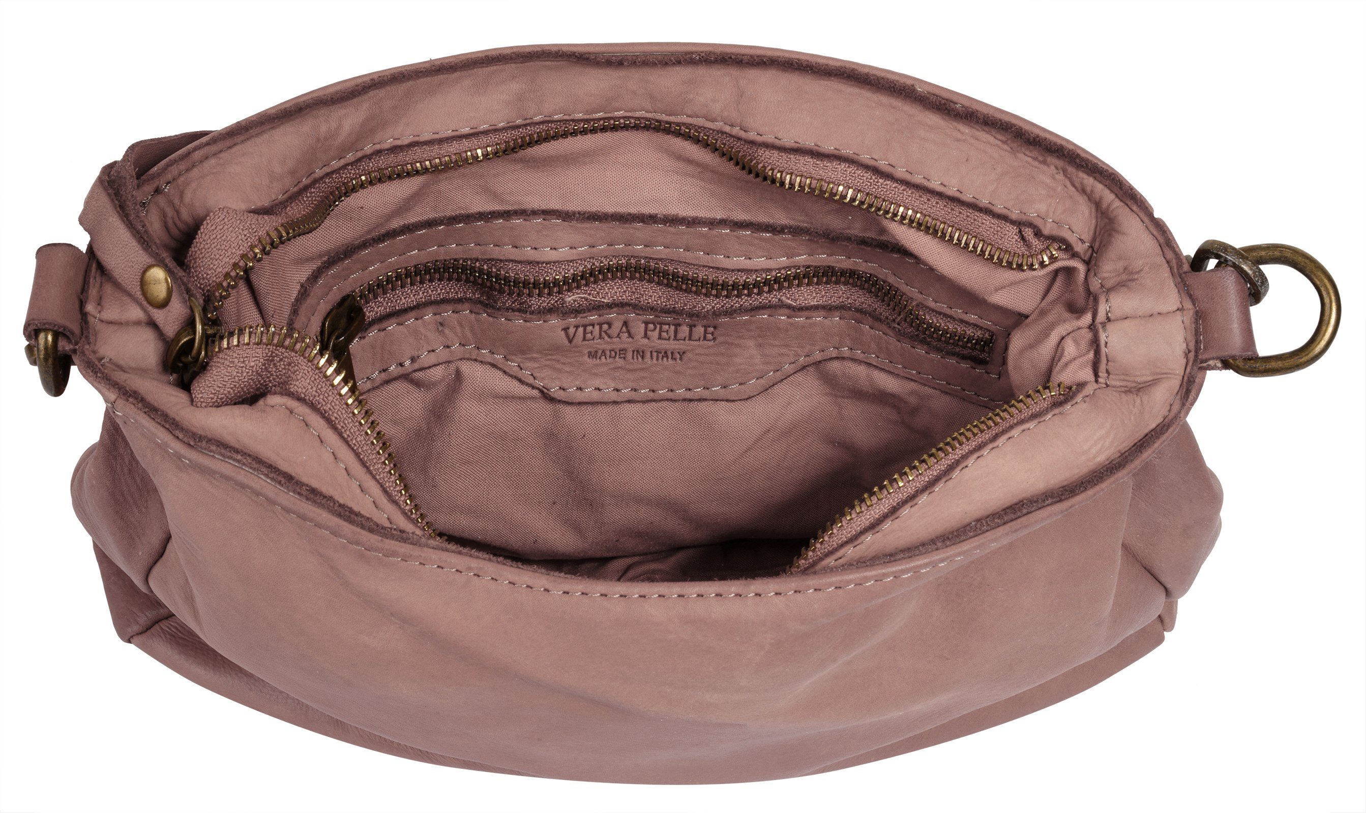 Samantha Look Schoudertas echt leer, made in italy