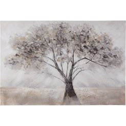 home affaire schilderij tree i 120-80 cm grijs