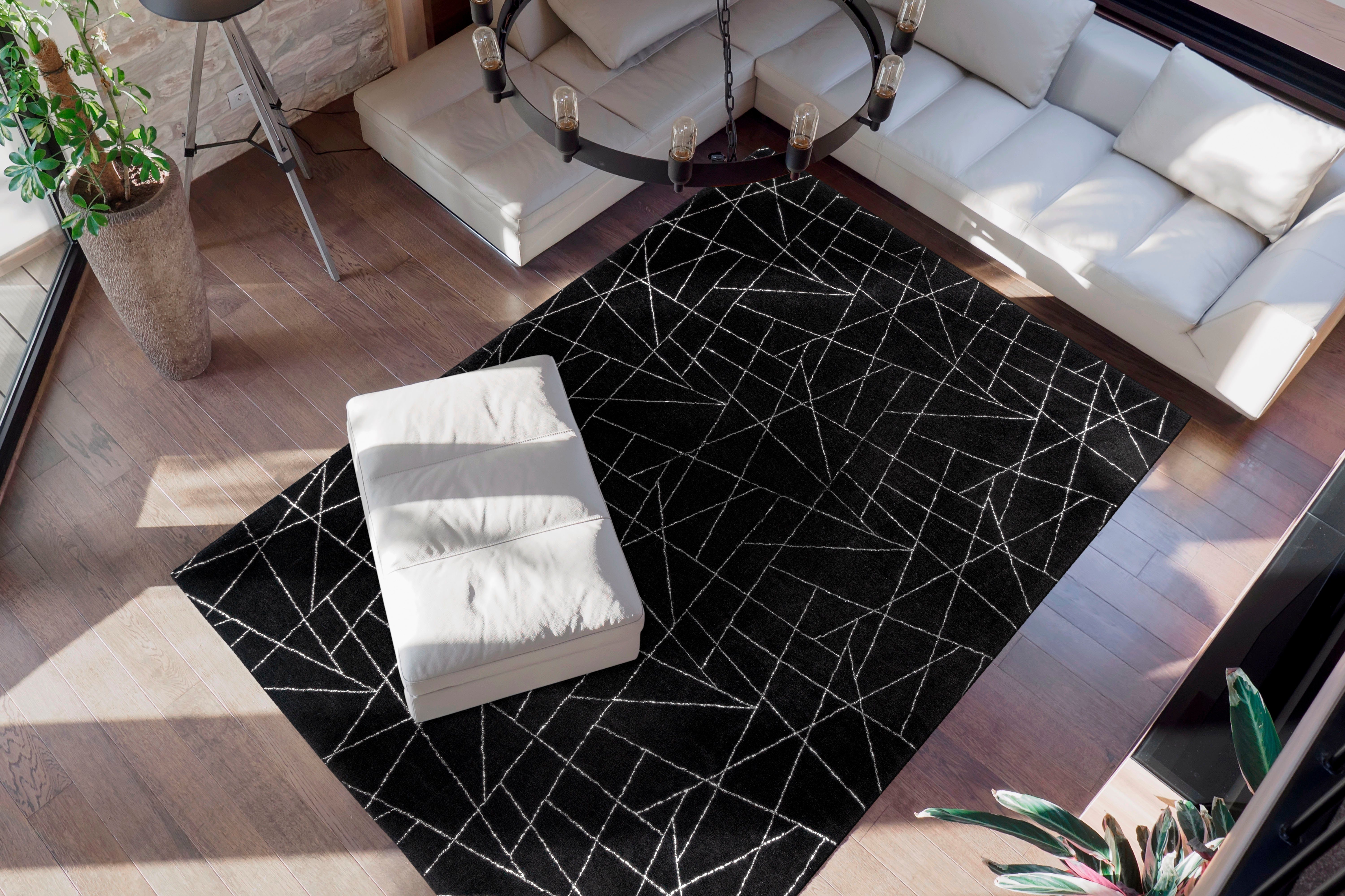 me gusta Vloerkleed Bijou 125 Glans effect, zachte pool, woonkamer, slaapkamer