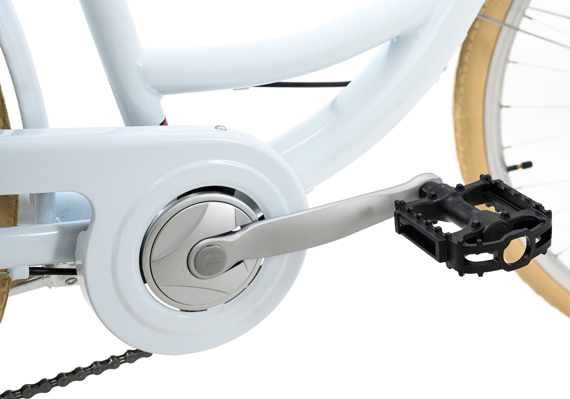 KS Cycling Citybike Cantaloupe voor dames, kettingversnelling