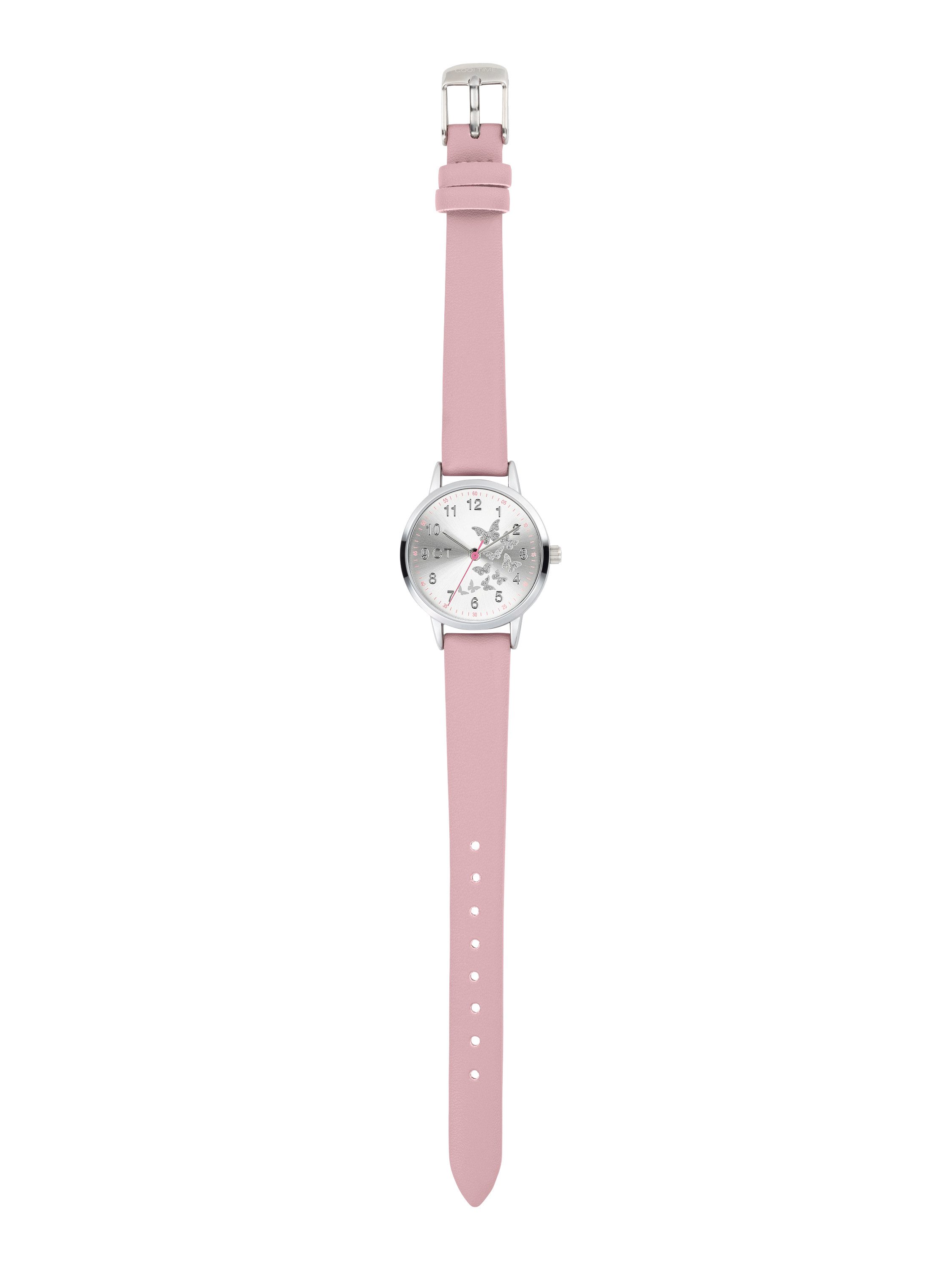 COOL TIME Kwartshorloge The Cool Butterfly Horloge, kinderhorloge, meisje, analoog