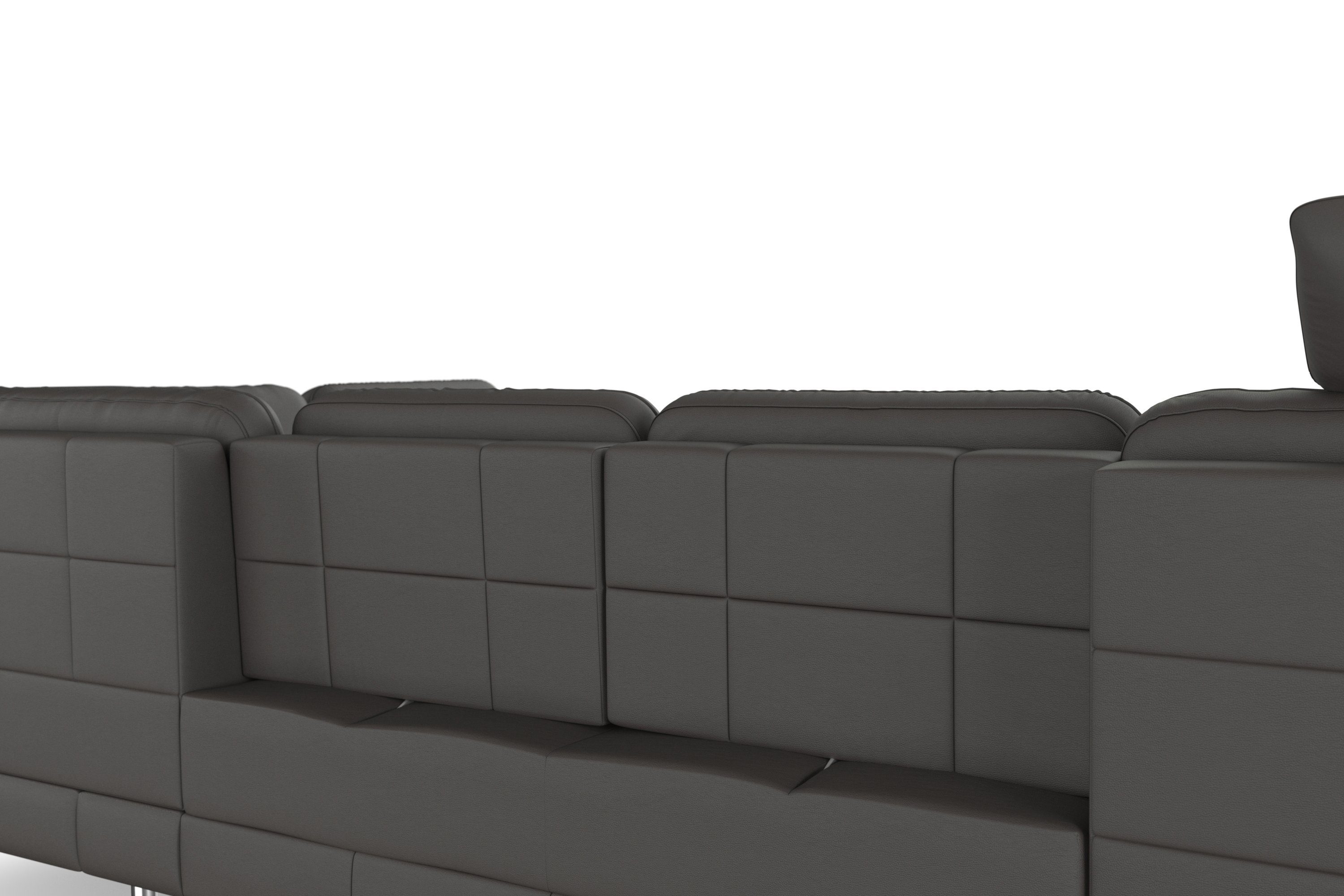 sit&more Zithoek Bendigo U-vorm inclusief zitdiepteverstelling, bodemvrijheid 15 cm, in 2 pootkleuren