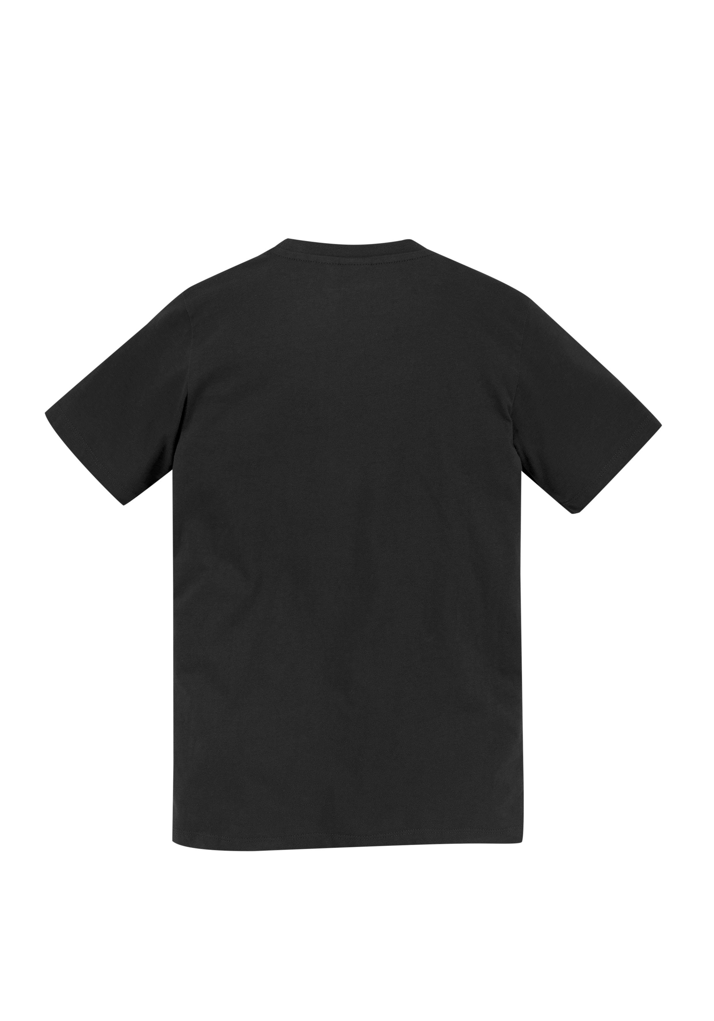 KIDSWORLD T-shirt Ich bin nicht stur Korte mouwen, met ronde hals, met trendy opdruk
