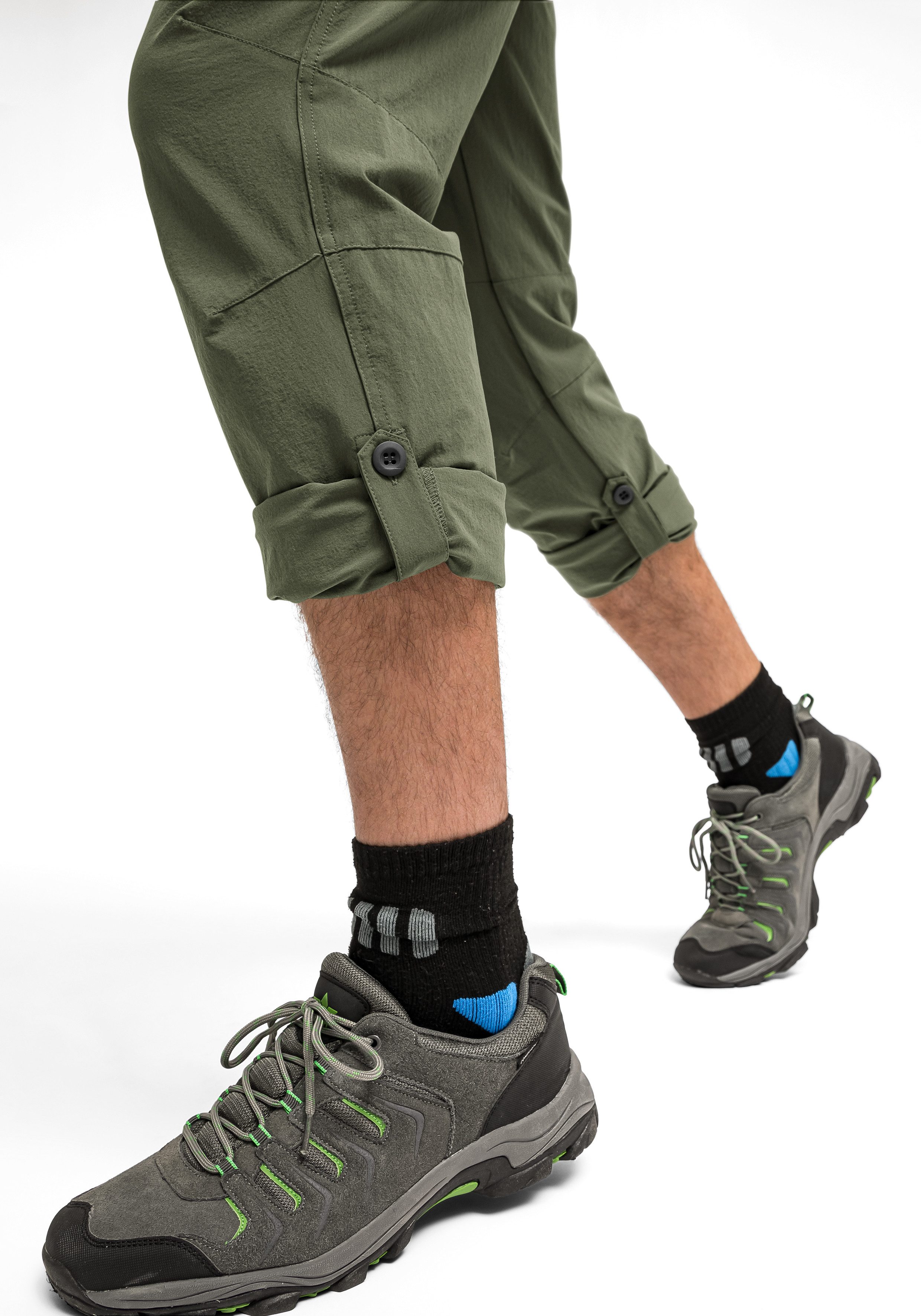 Maier Sports Functionele broek Nil Herenwandelbroek, ventilerende outdoorbroek met oprolfunctie