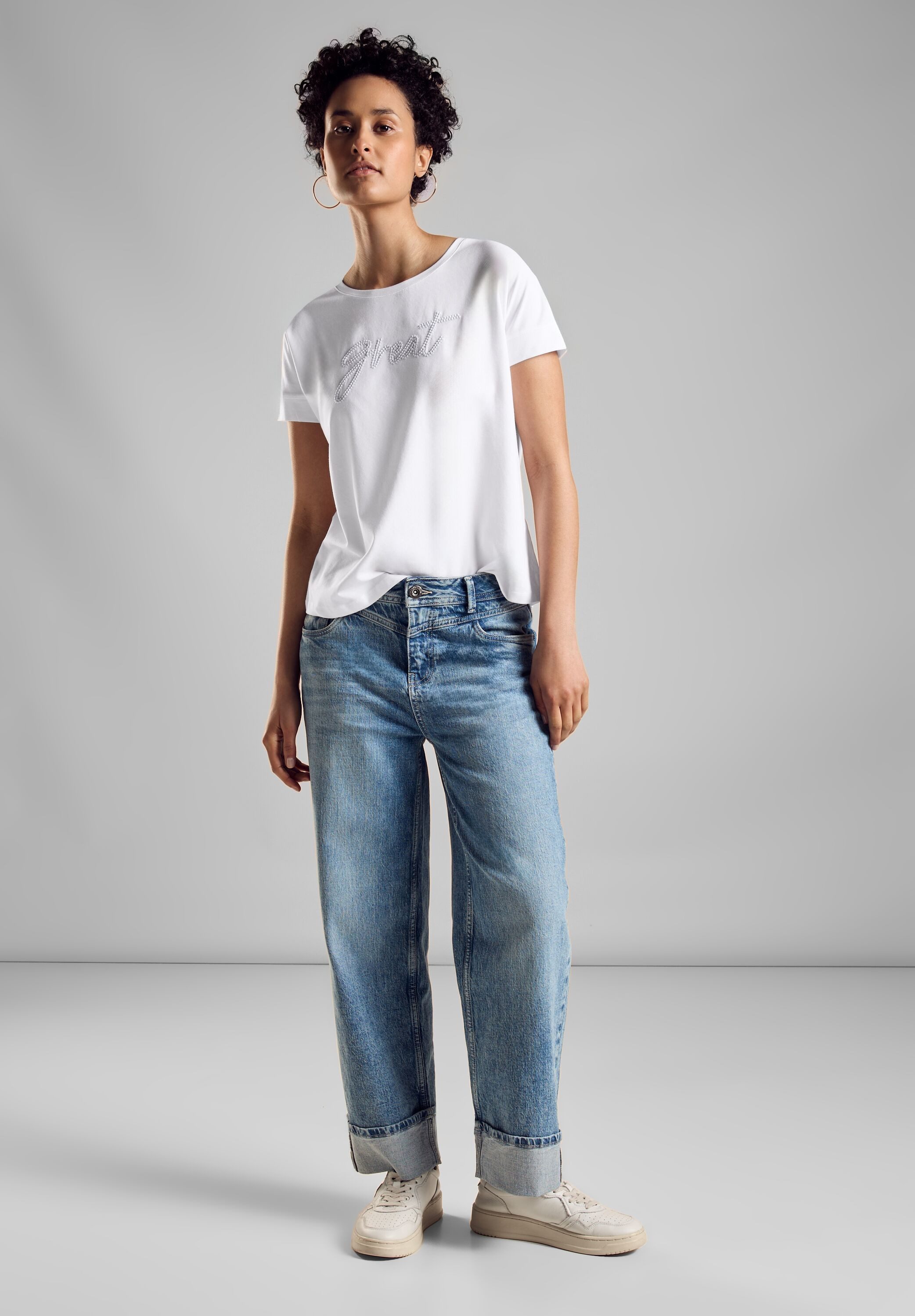 STREET ONE Shirttop met tekst