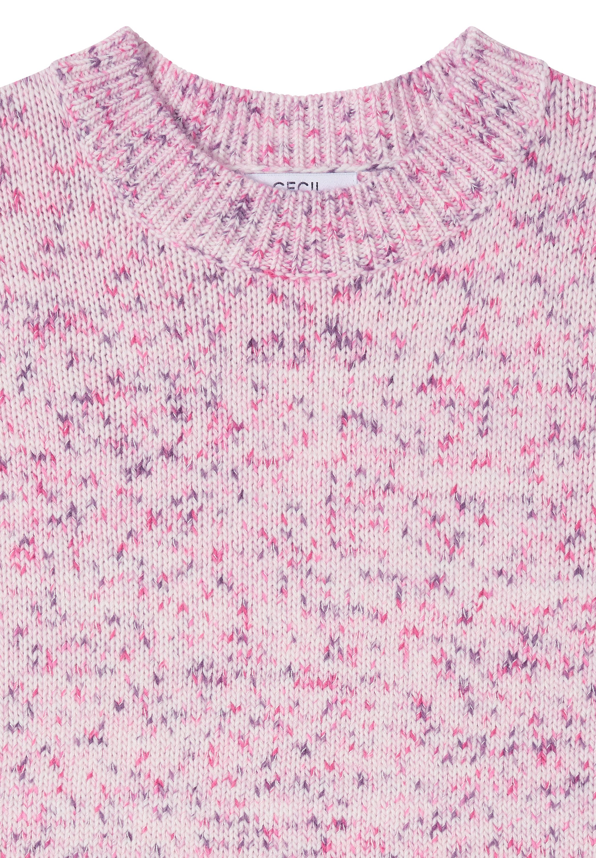 Cecil Gebreide trui Space Dye patroon, gemêleerd