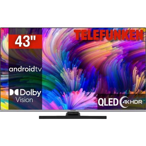 Telefunken QLED-TV D43Q701X2CW, 108 cm-43 , 4K Ultra HD, Android TV Smart TV