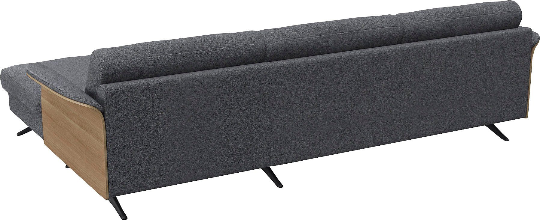 FLEXLUX Hoekbank Glow, super comfortabel door hoogwaardige zitconstructie met binnenvering, L-vorm