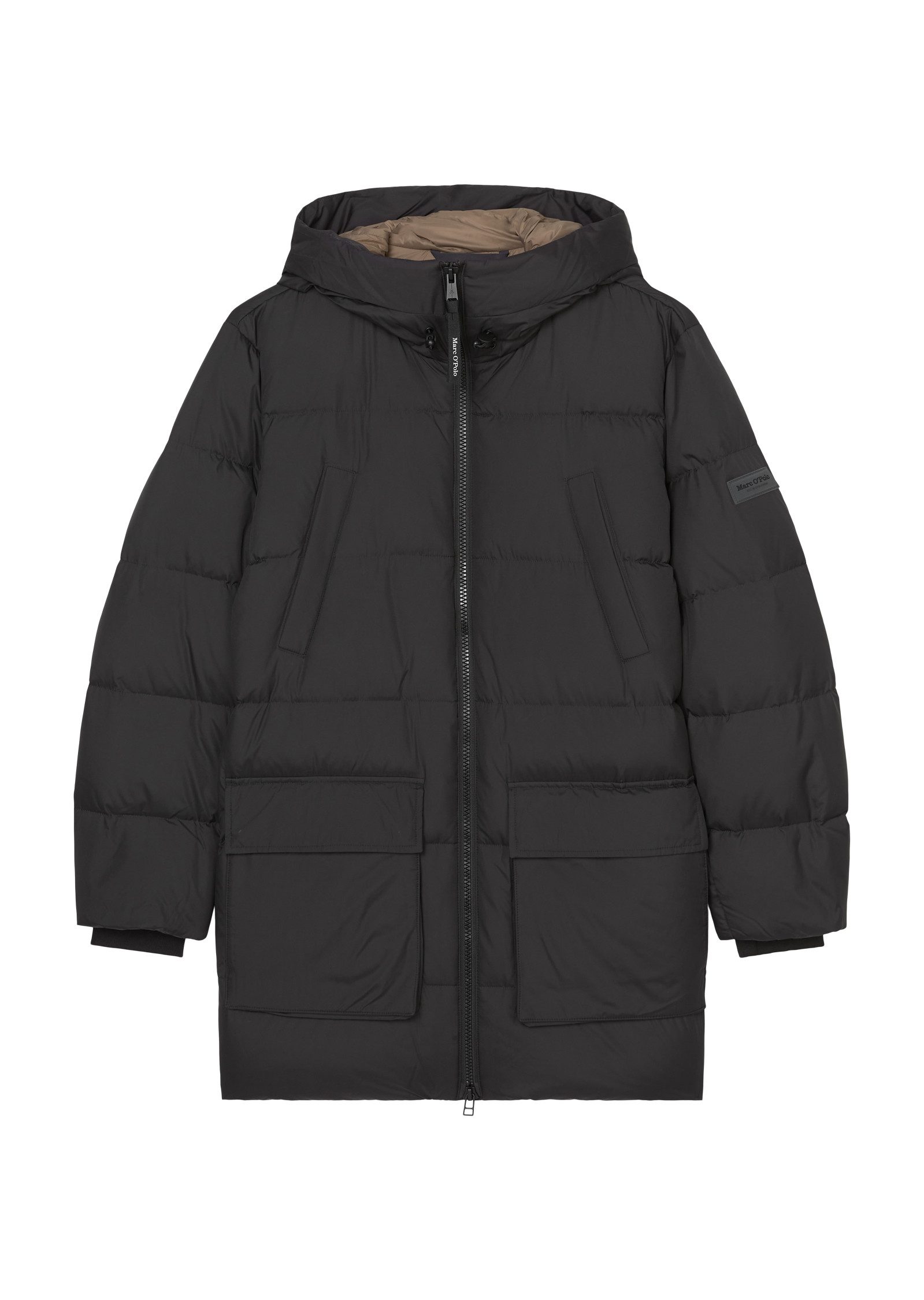 Marc O'Polo Winterjack met capuchon en veel details