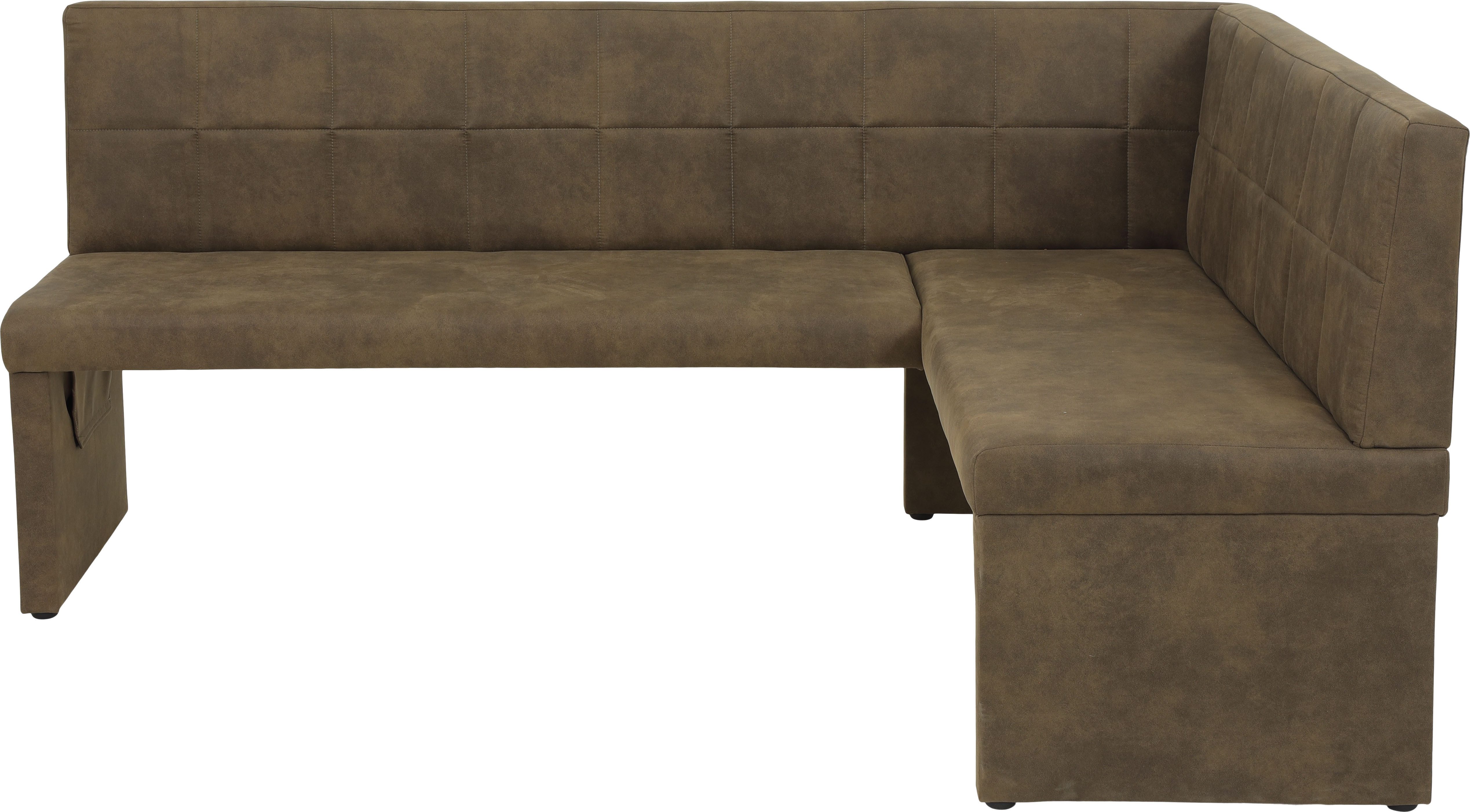 HELA Eethoek Spree Eettafel 140x90 cm met dikke rand, microvezel bekleding(4-delig)