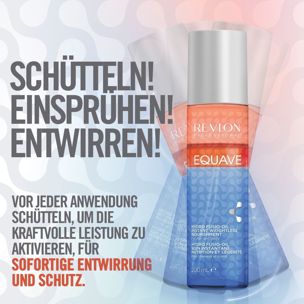 REVLON PROFESSIONAL Haarconditioner Leave-in verzorging Equave 3 fasen Hydro Fusio-Oil Instant Conditioner