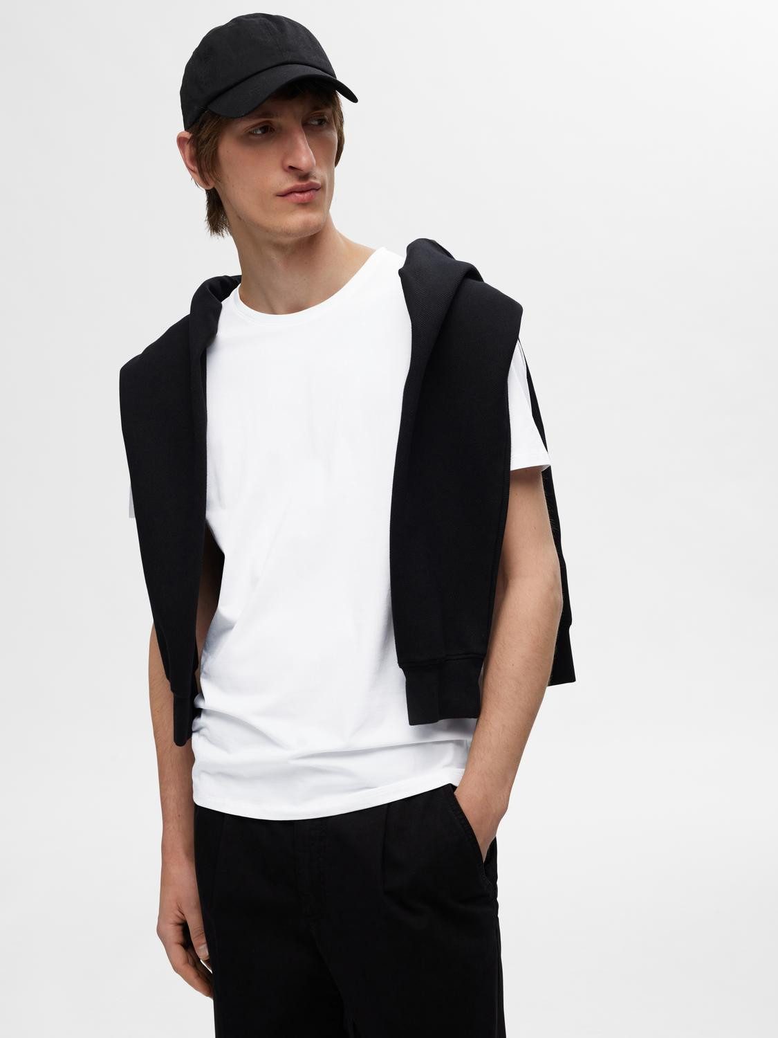 SELECTED HOMME T-shirt SLHROLAND SS O-NECK TEE 3-PACK NOOS