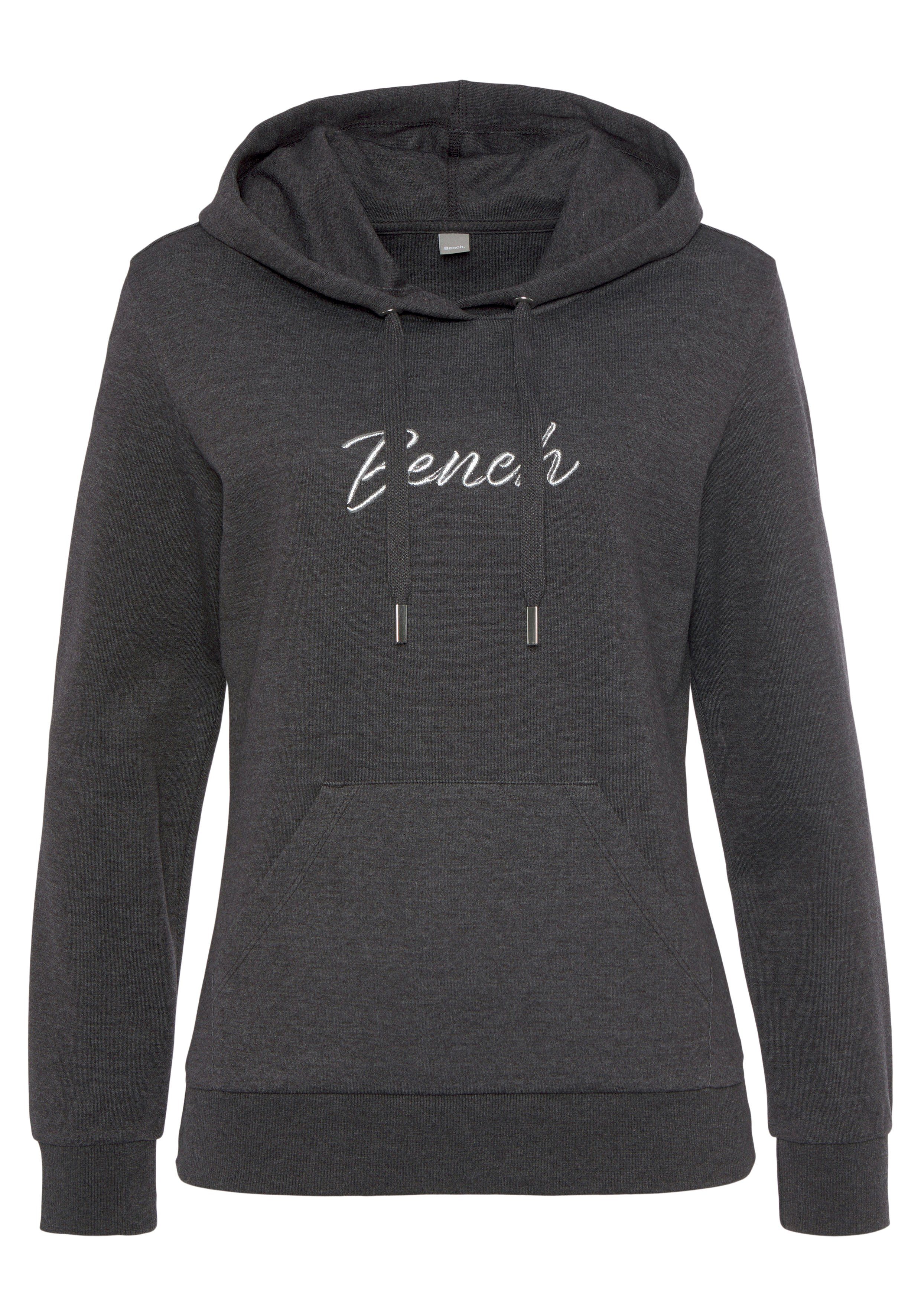 Bench. Loungewear Hoodie -lounge hoodie- met glanzende logo-borduurwerk, loungewear, loungepak