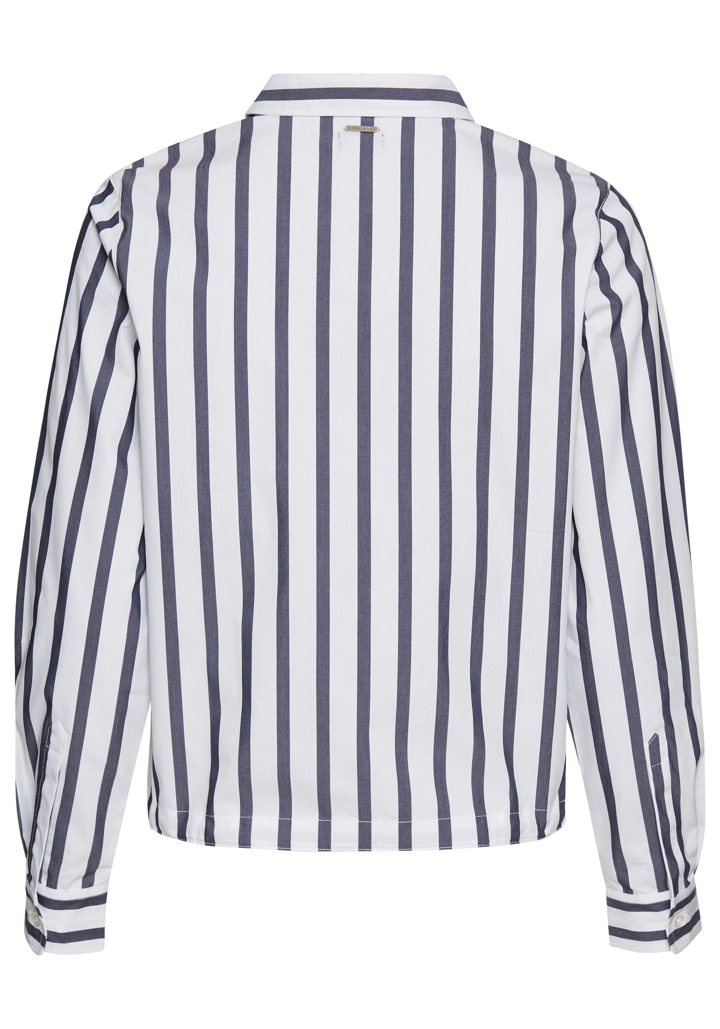 Laura Scott Overhemdblouse in verkorte vorm met bindband