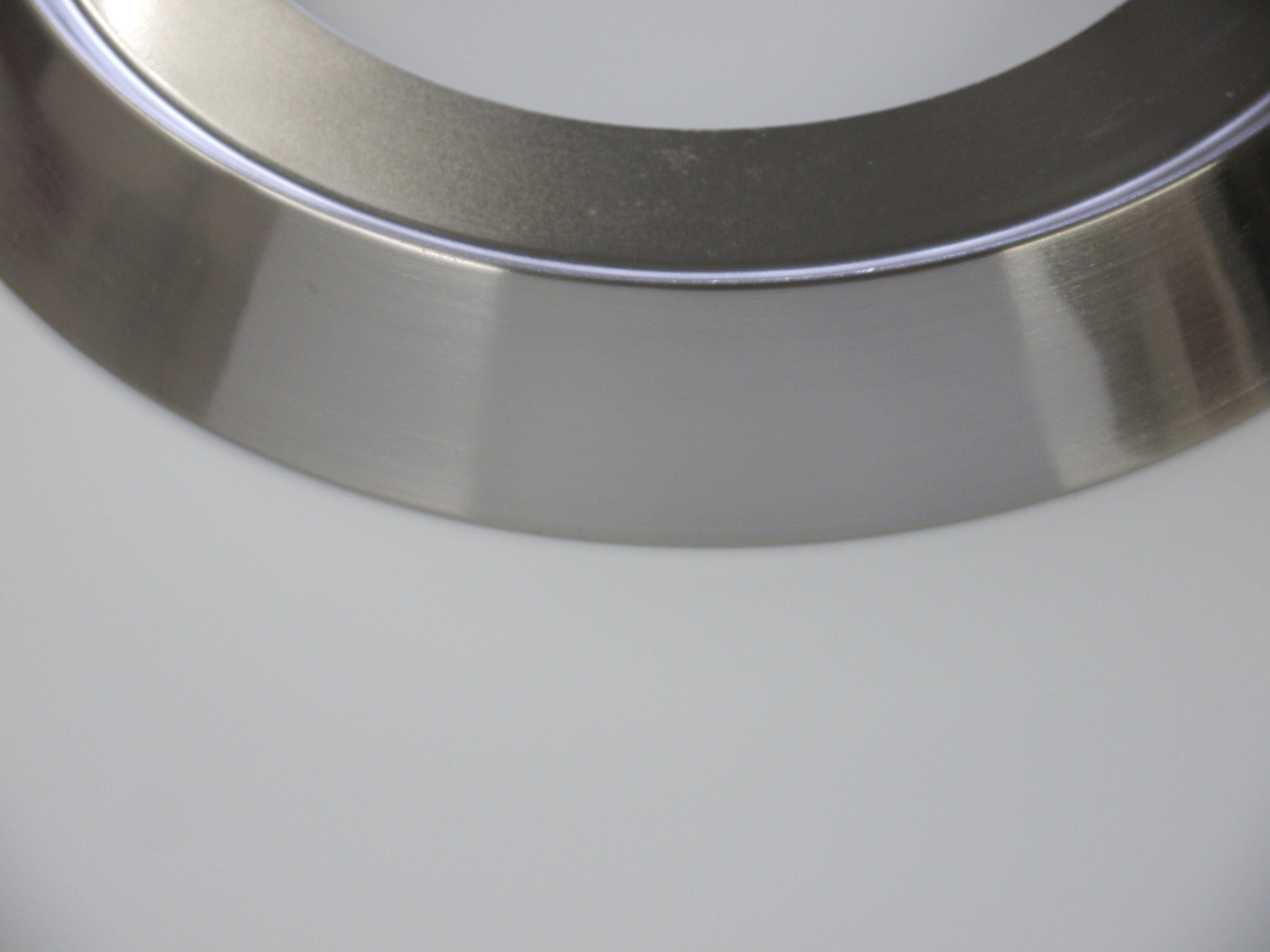 niermann Plafondlamp Opal mat, decoratieve ring mat nikkel, LED (1 stuk)