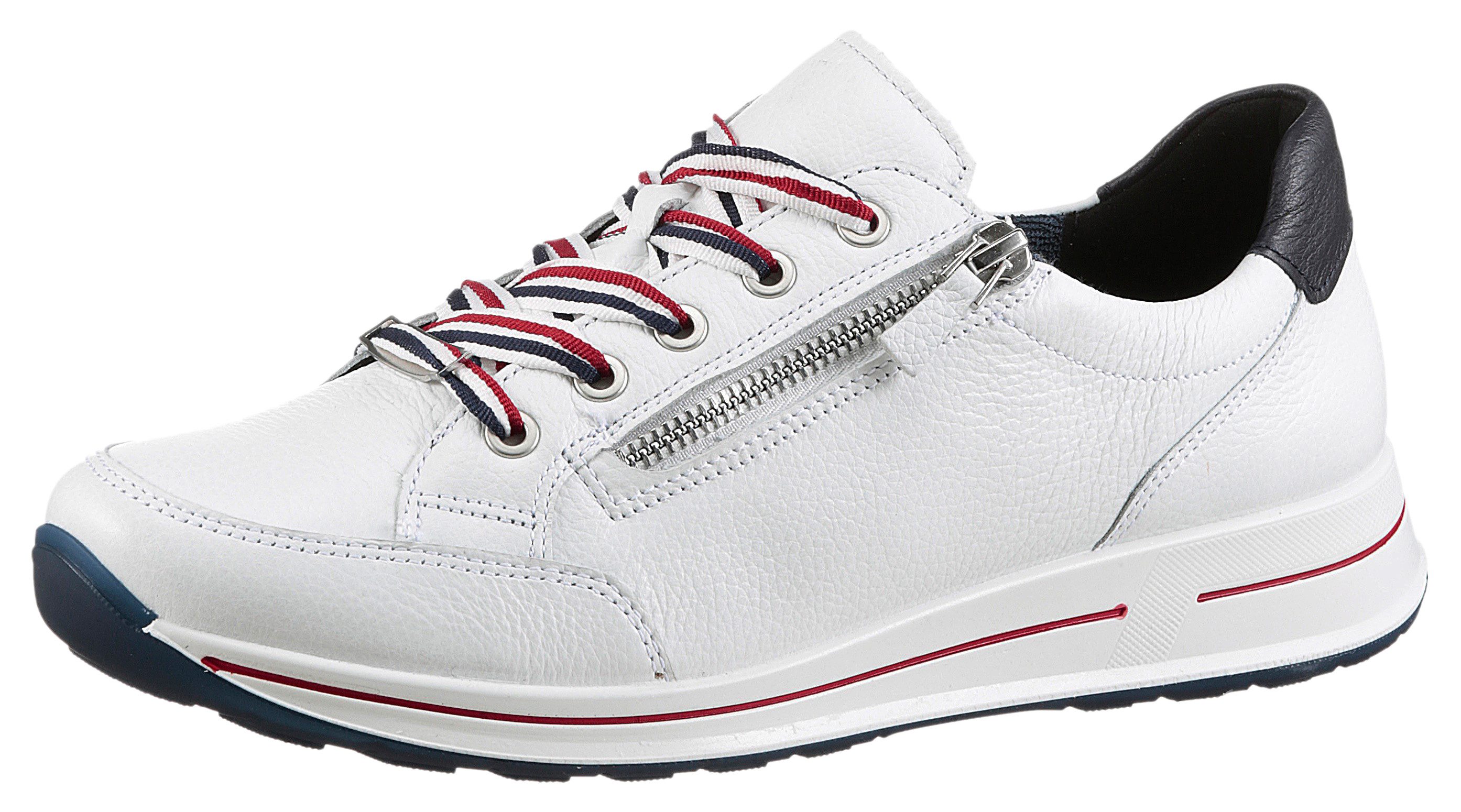 Ara Sneakers OSAKA met rits, h-breedte, vrijetijdsschoen, lage schoen, veterschoen