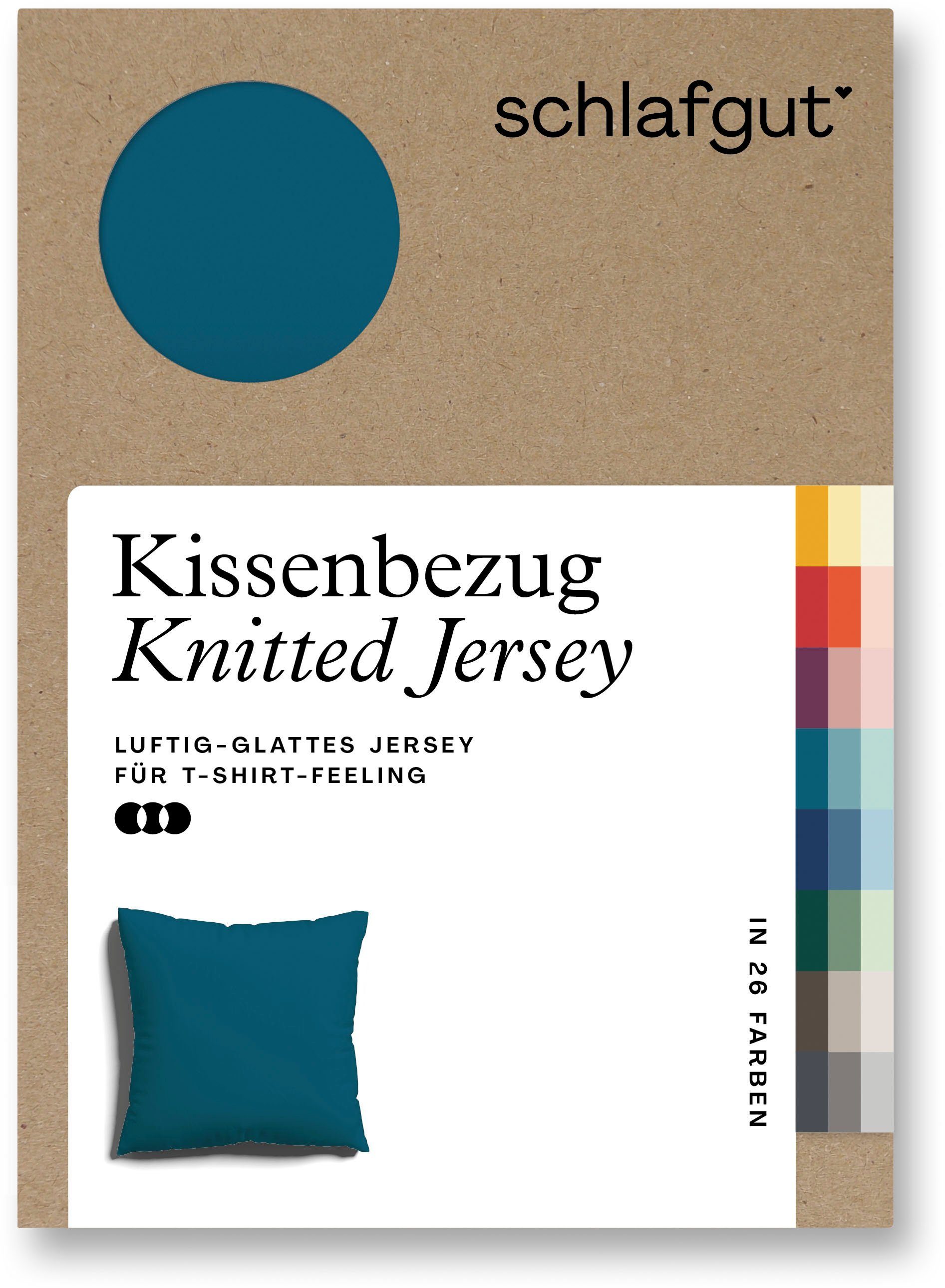 Schlafgut Kussenovertrek Gebreide jersey van biologisch katoen met elastaan, kreukvrij(1 stuk)