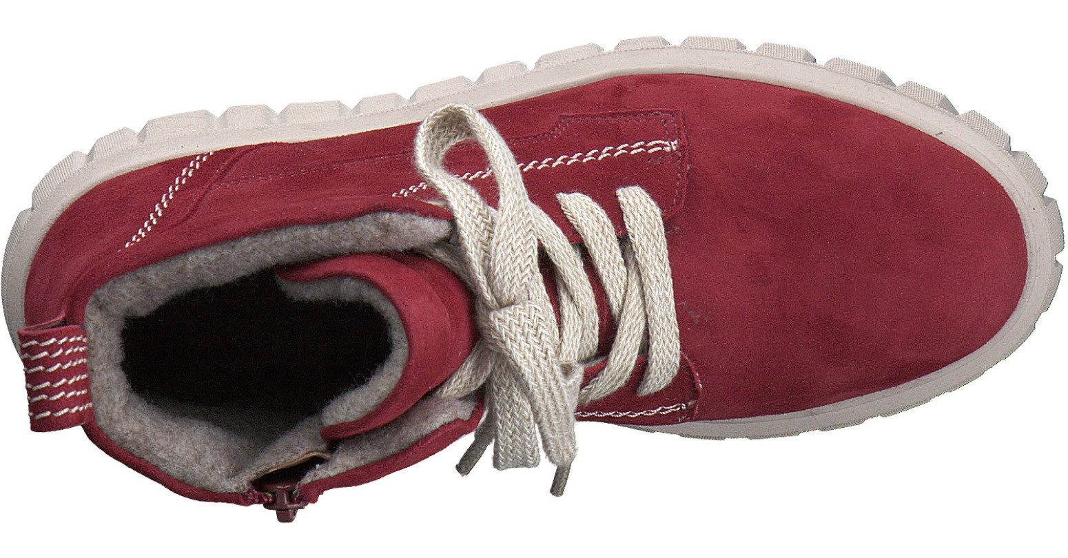 Tamaris Veterschoenen sleehak, veterschoenen, enkellaars met extra binnenrits