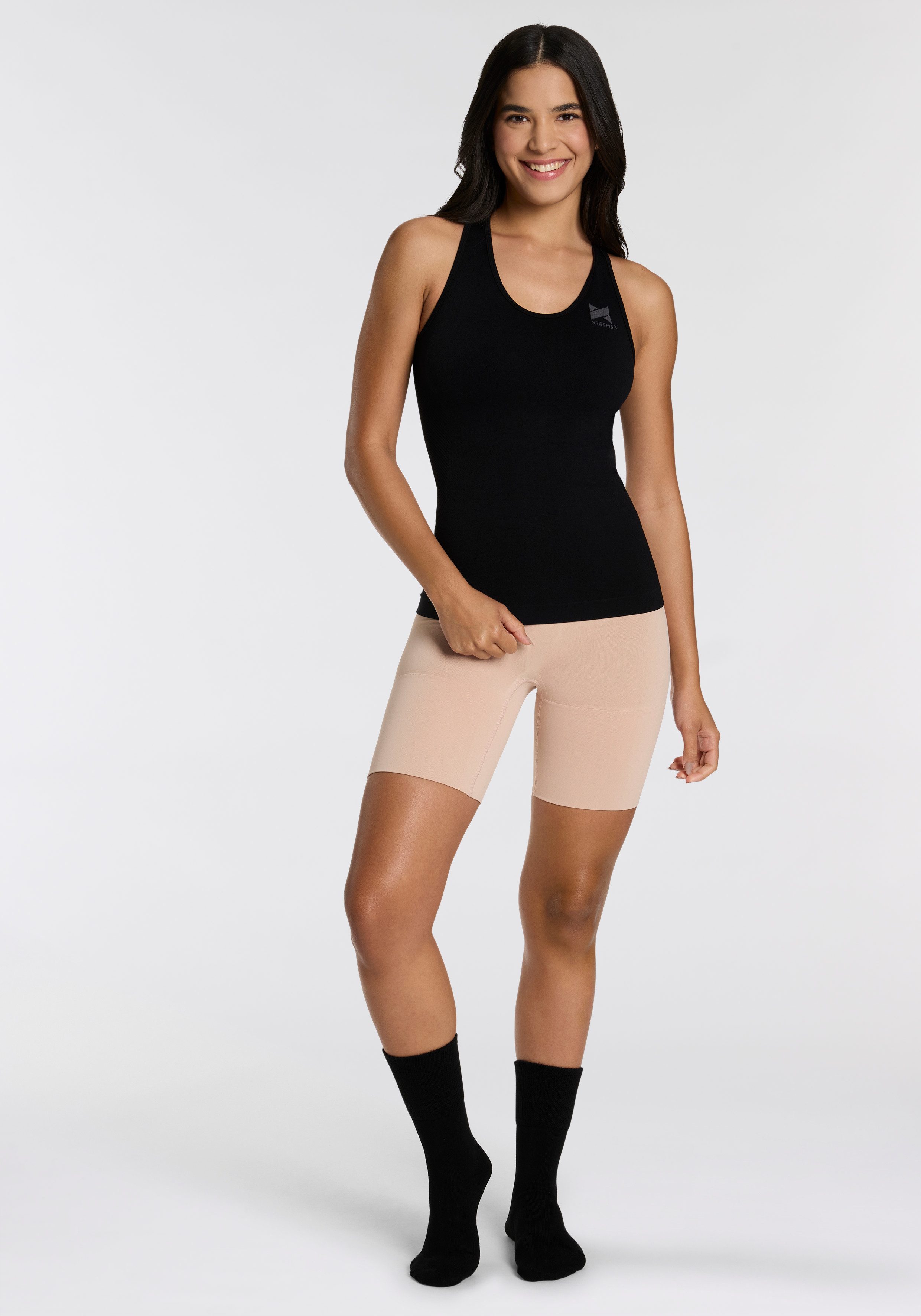 Sarlini Shapingbroek super zachte, naadloze shorts (Set van 2)