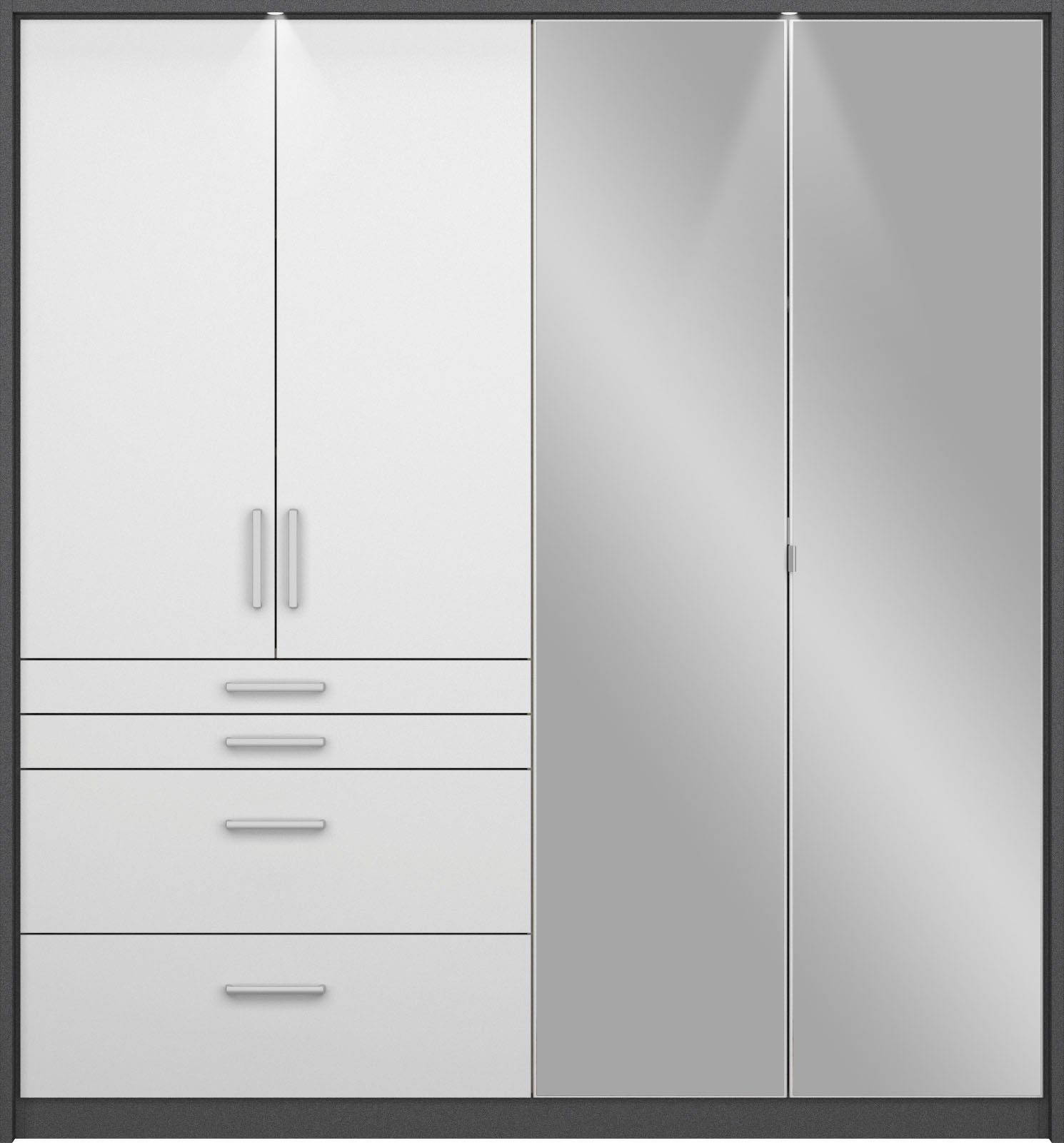 rauch Draaideurkast Kledingkast kast garderobe garderobekast topseller HOMBURG inclusief passe-partout, bovenste lade met indeling made in germany