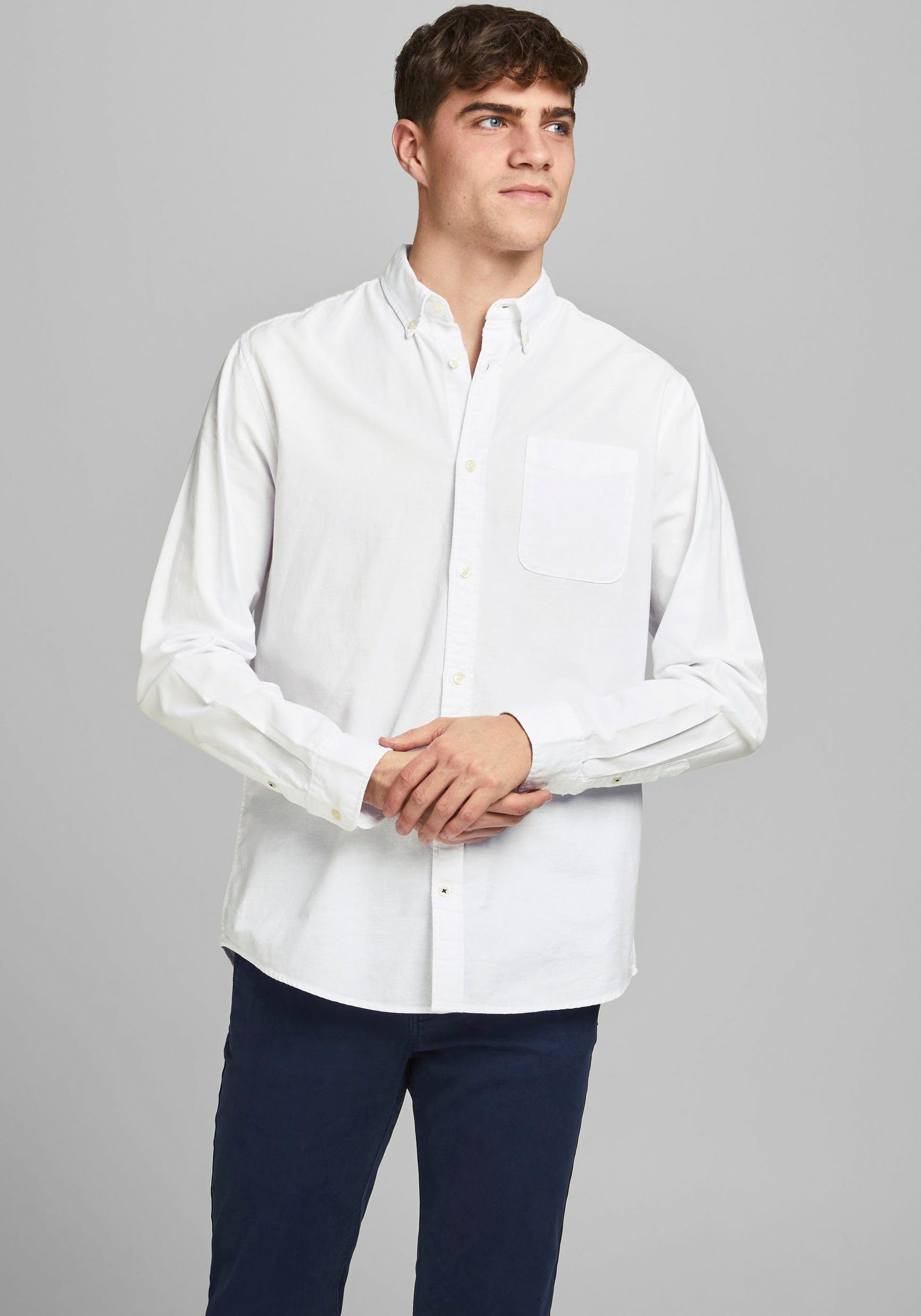 Jack & Jones Overhemd met lange mouwen OXFORD SHIRT