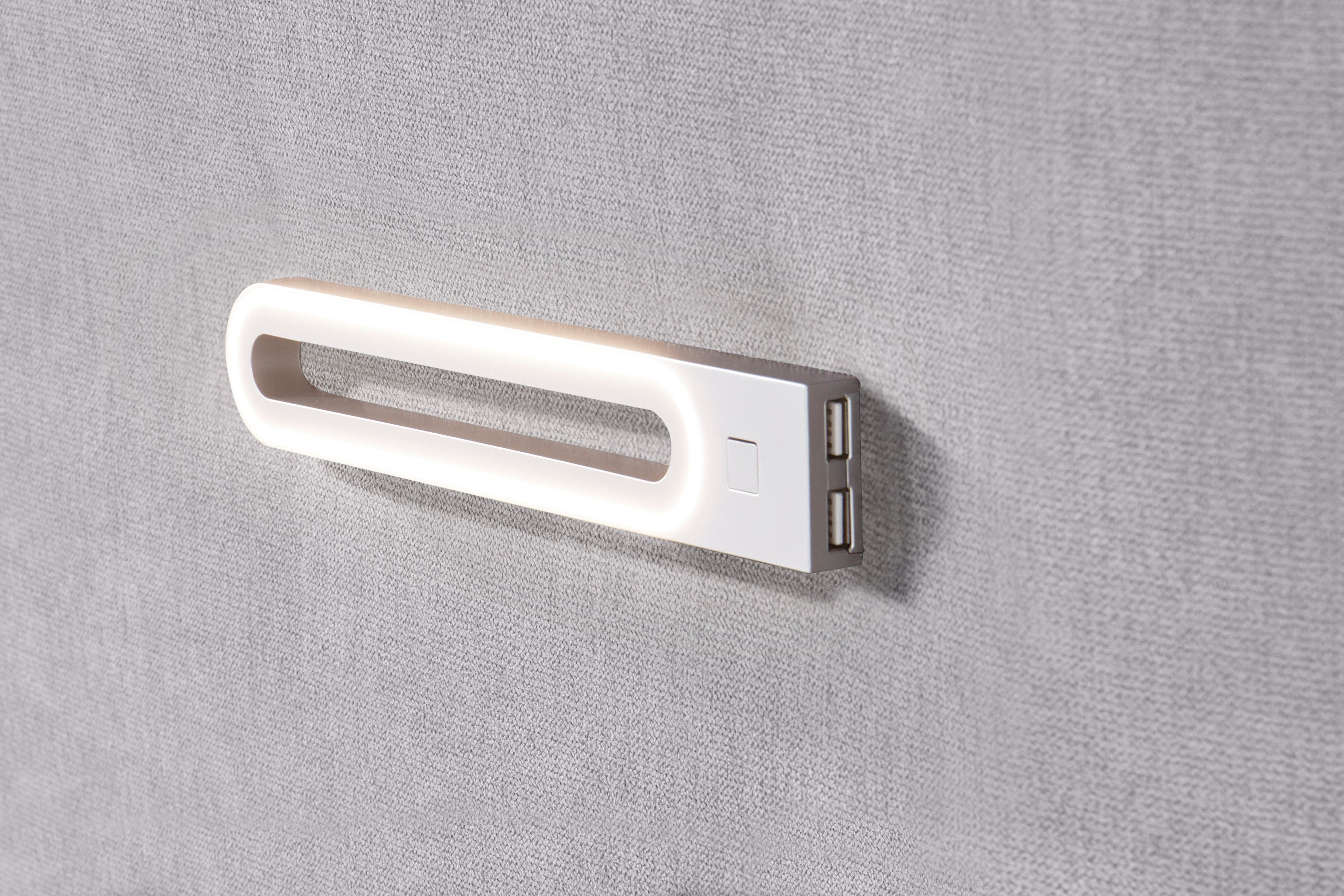 INOSIGN Boxspring Luan Laden, ledverlichting en topmatras, in breedte 120 cm en 180 cm