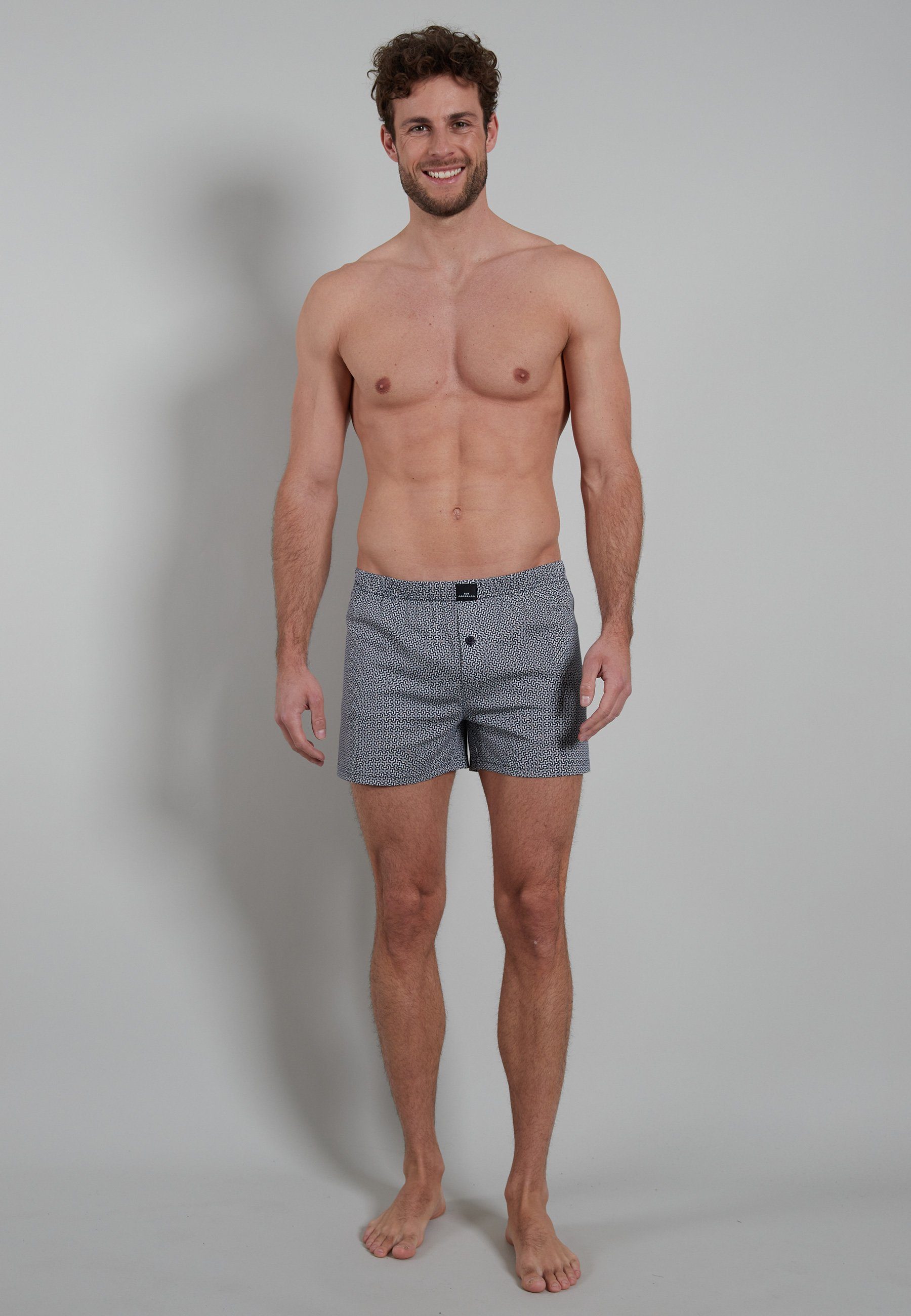 GÖTZBURG Boxershort Brooklyn met steekzak knoop aan de voorkant elastische tailleband (Set van 2)