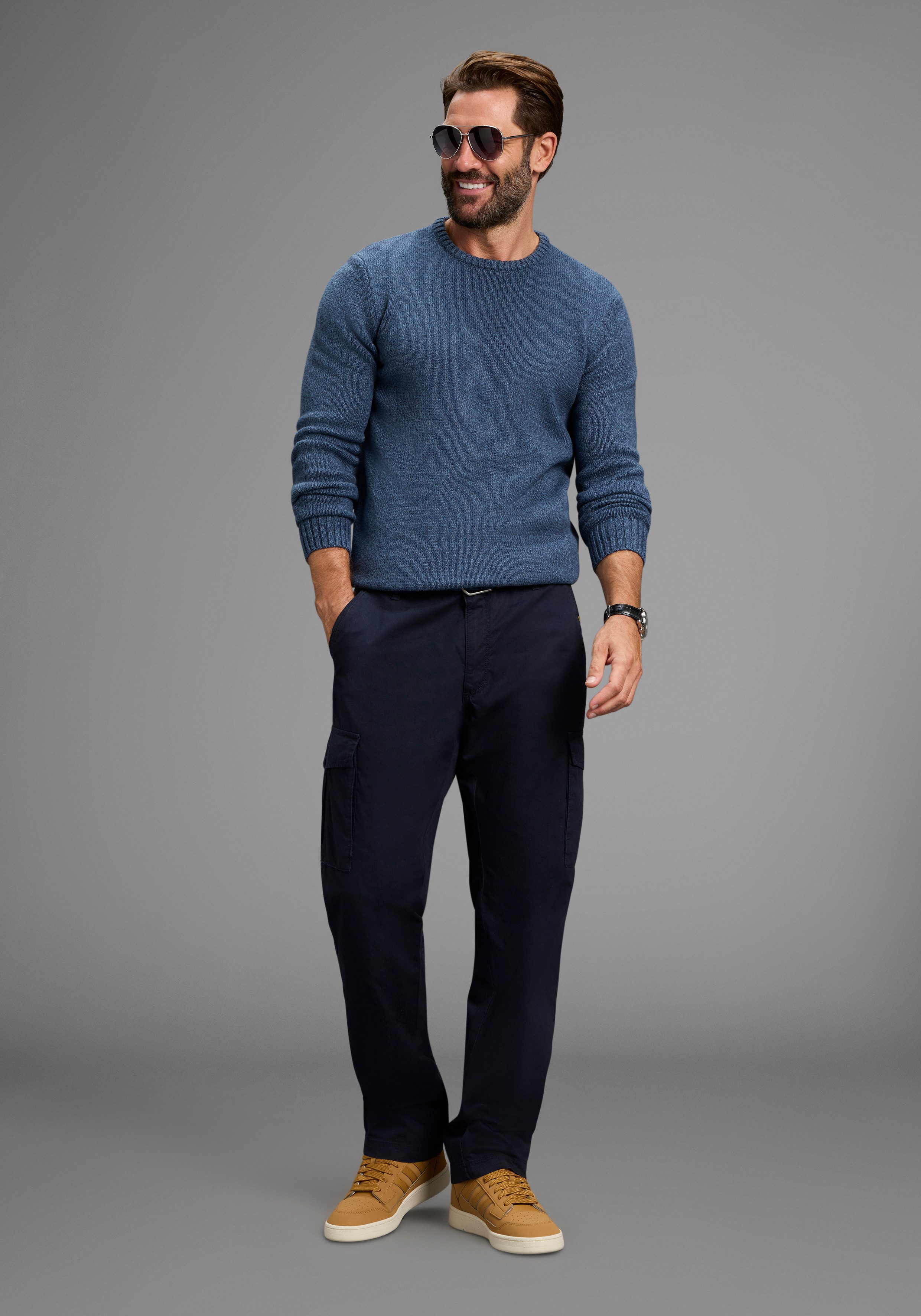 Man's World Trui met ronde hals Nieuwe collectie! Tijdloze & veelzijdige basic style