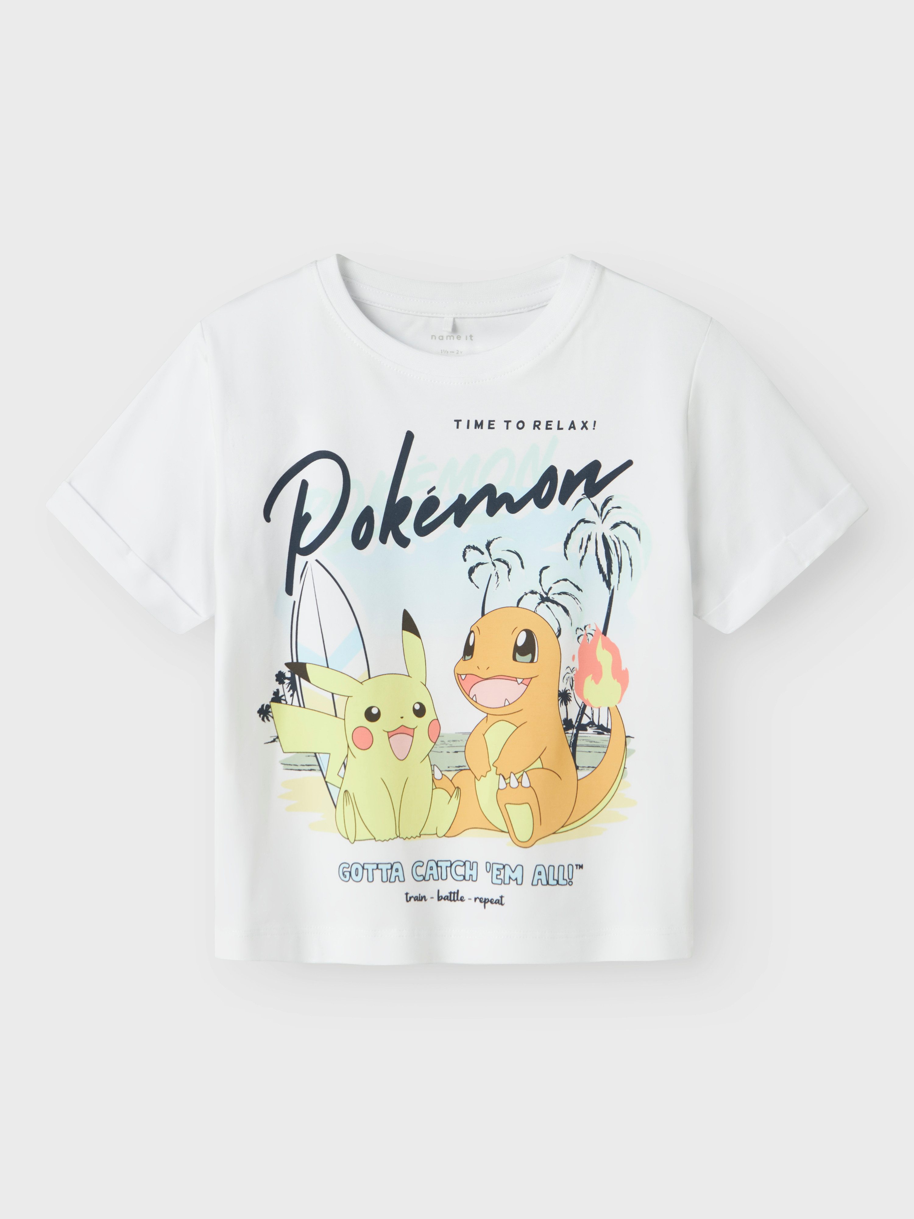 Name It Shirt met korte mouwen NMMMAGIL POKEMON NREG SS TOP BOX SKY