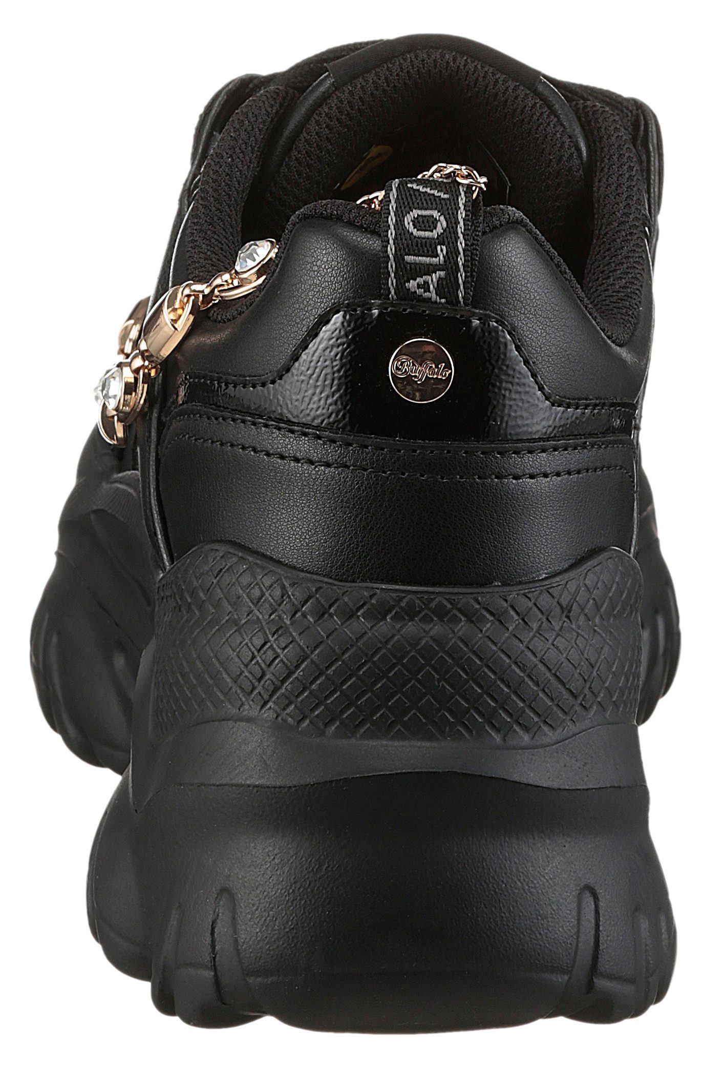 Buffalo Plateausneakers BLISS CHIN , chunky sneaker, vrijetijdsschoen met trendy decoratieve ketting
