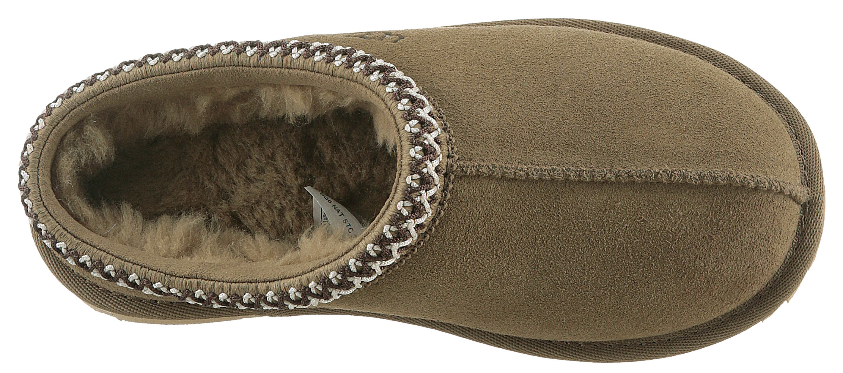 UGG Pantoffels K TASMAN II plateau clog, mule, pantoffel met etnisch patroon