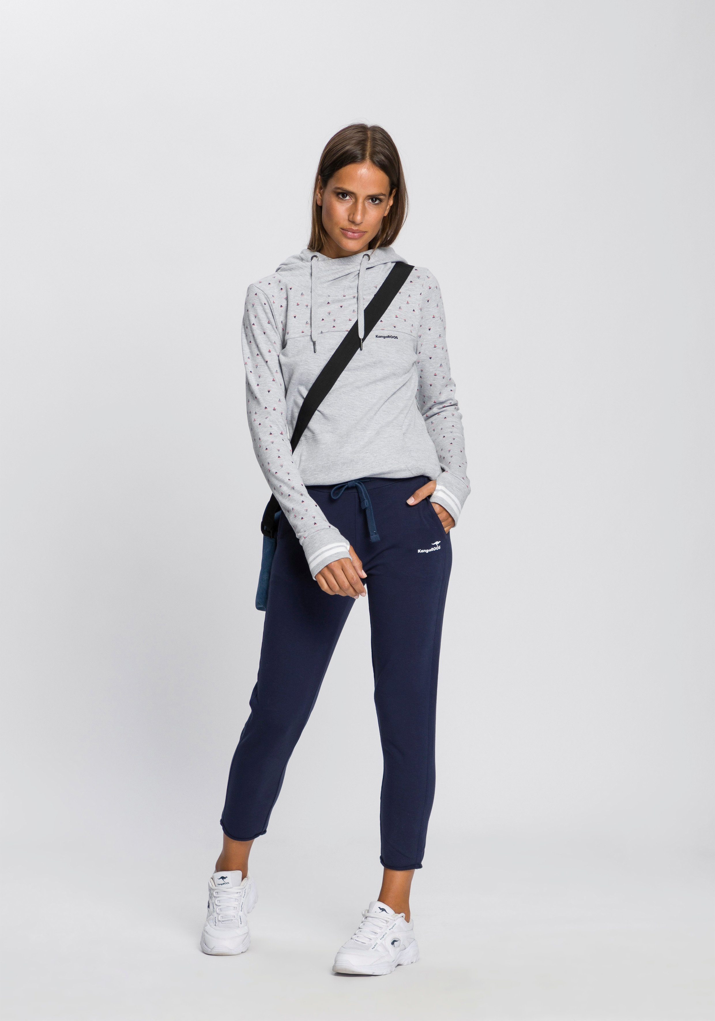 KangaROOS Joggingbroek in 7/8-lengte met logoprint