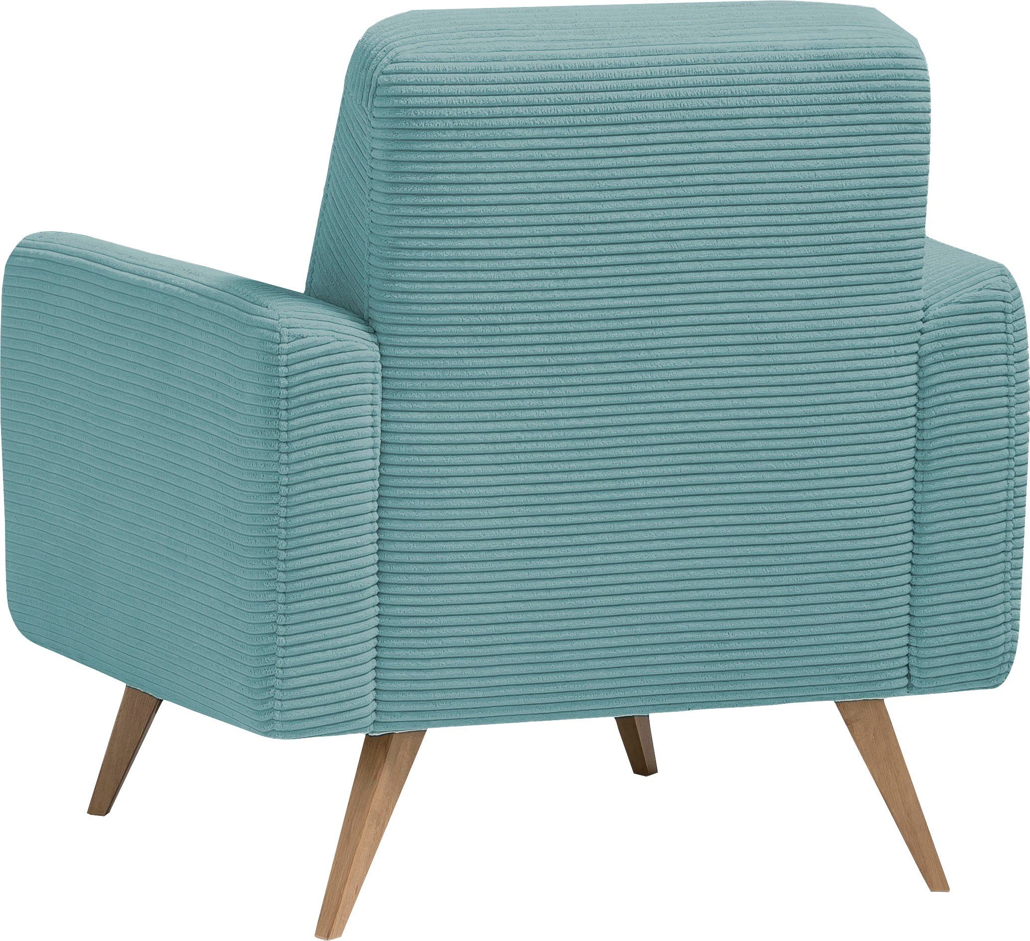 exxpo - sofa fashion Fauteuil Samso, loungestoel elegant en comfortabel, actuele cord bekleding
