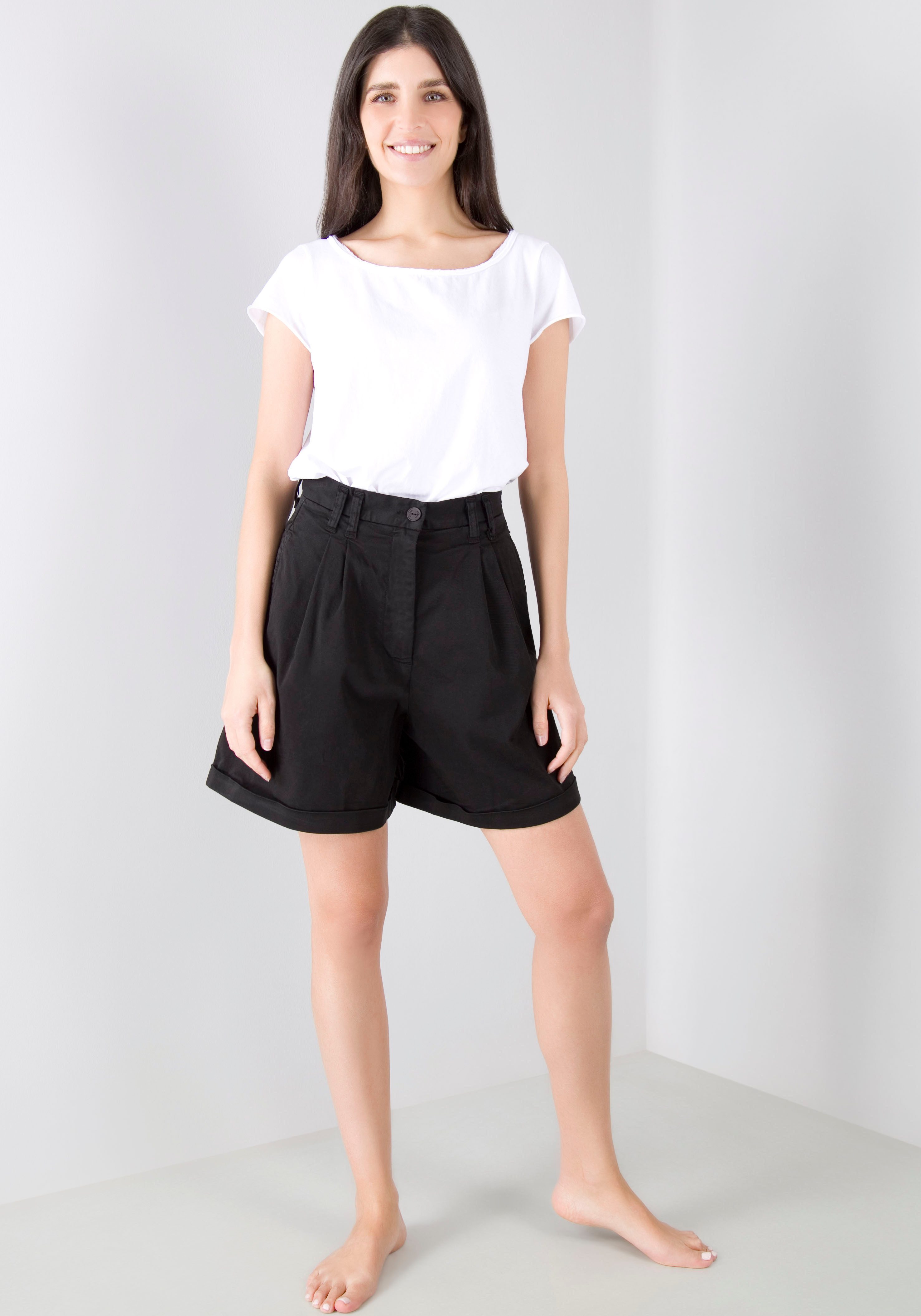 Please Jeans Bermuda dames shorts & bermuda's maat XS (34) zwart